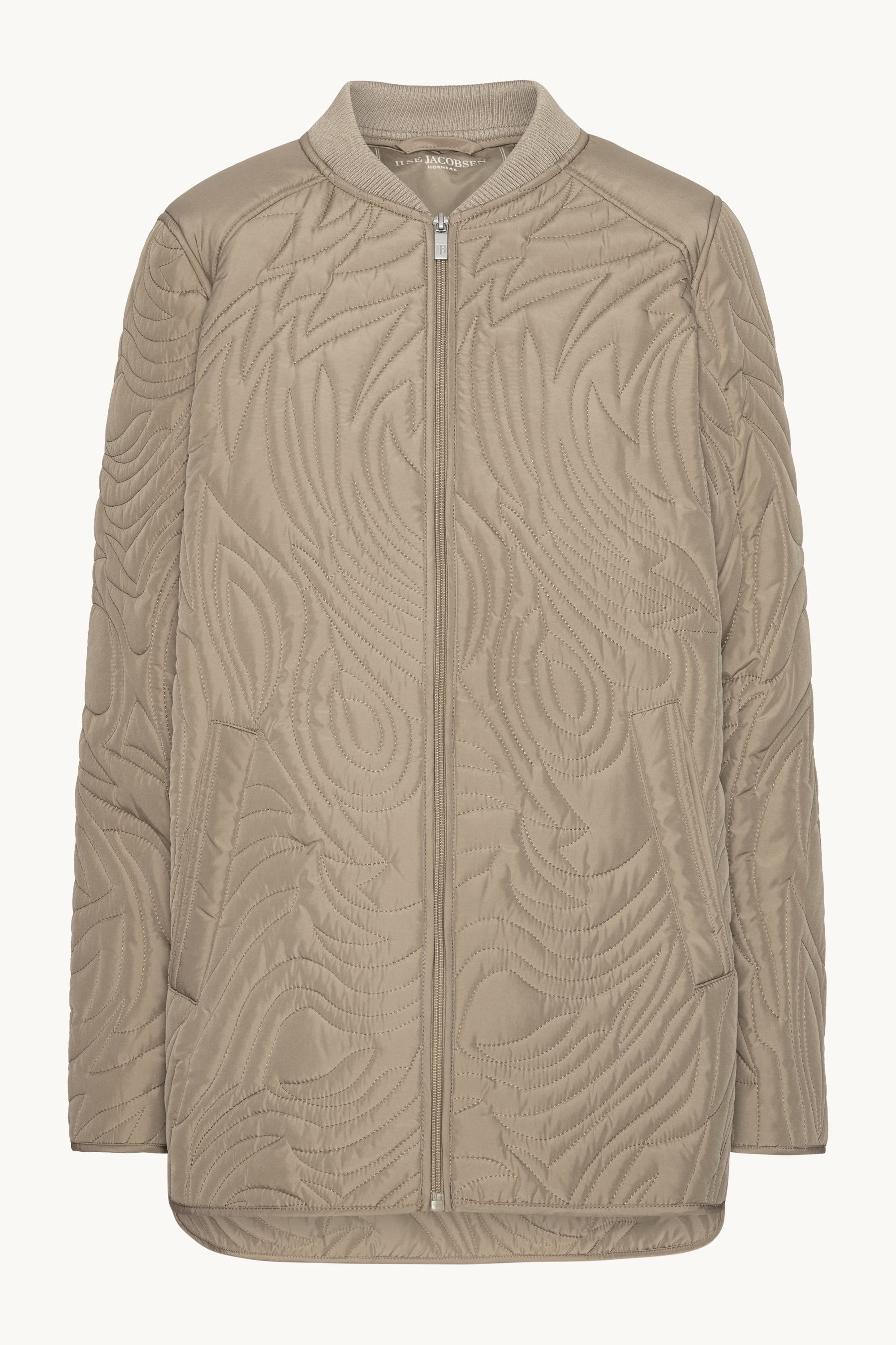 Kort Quiltad Jacka - Coriander