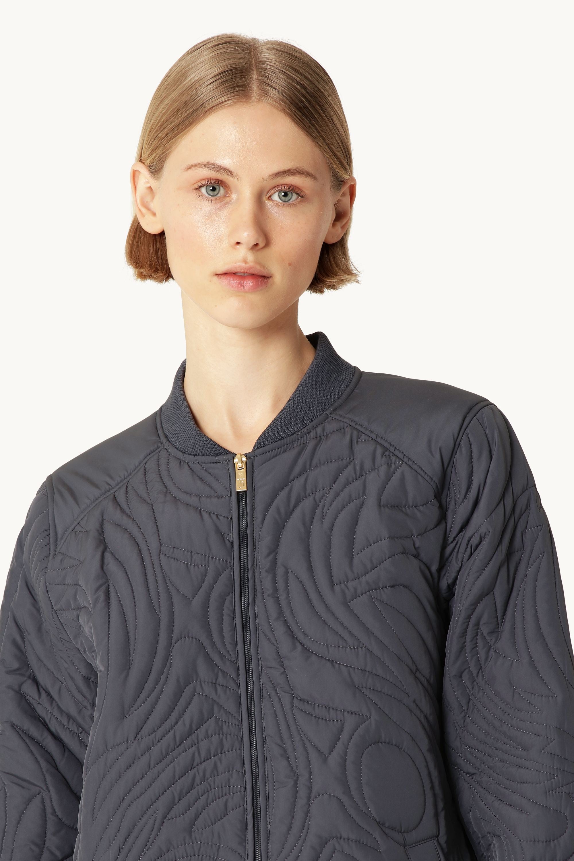 Quiltad Jacka - Ombre Blue