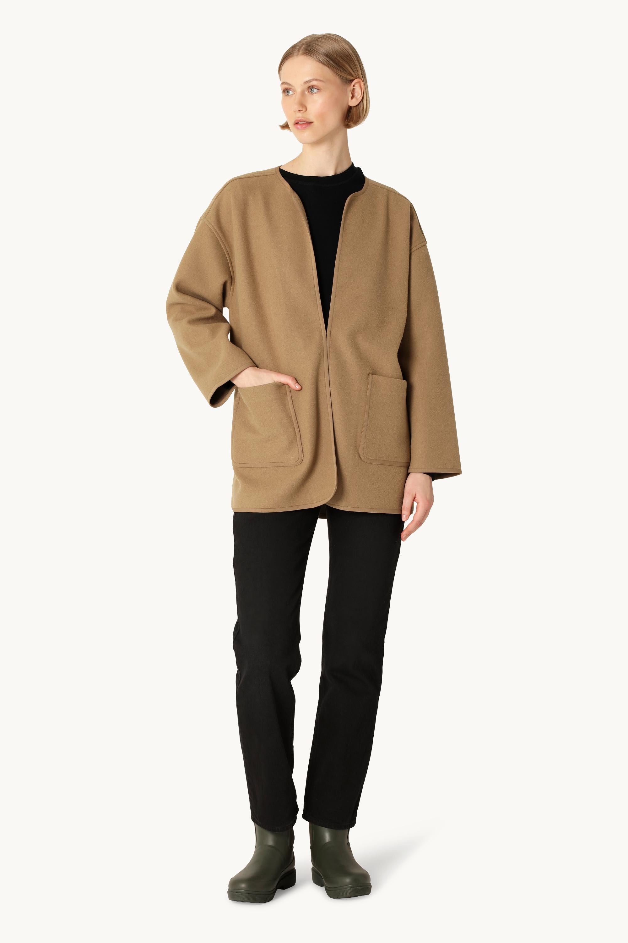 Filtad Casual Jacka - Mocca