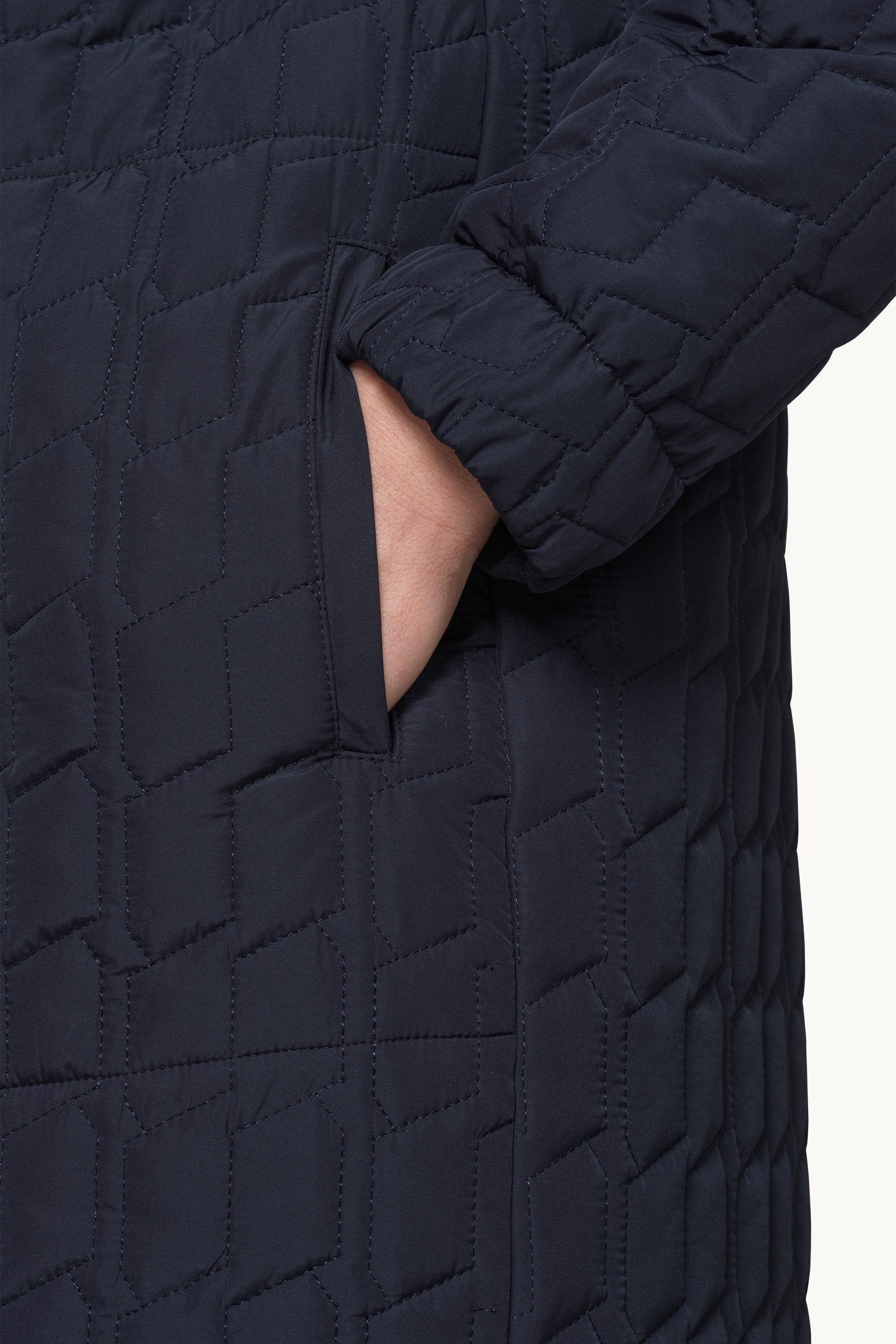 Quilt Coat - Dark Indigo