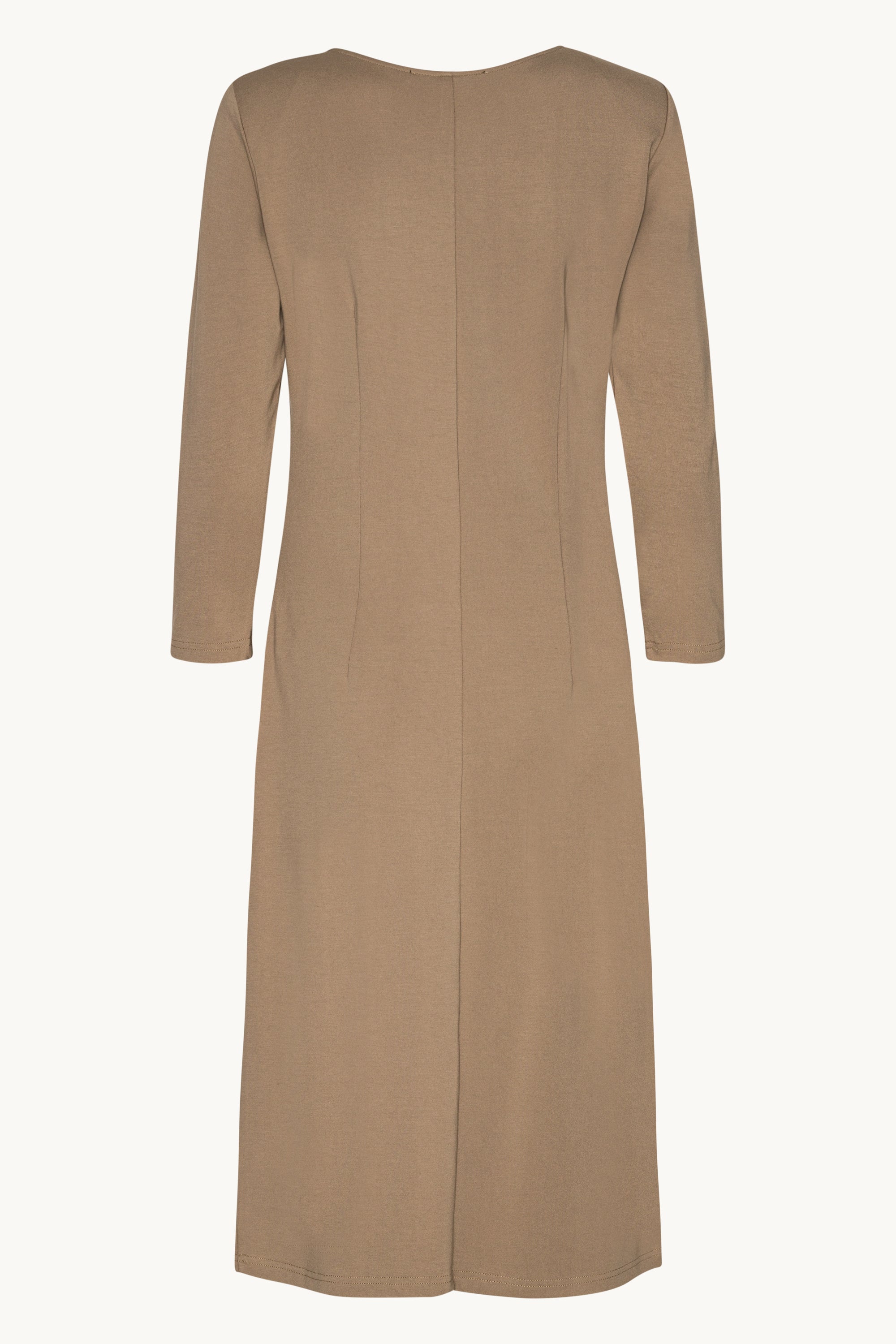 Klänning med Veck - Greige