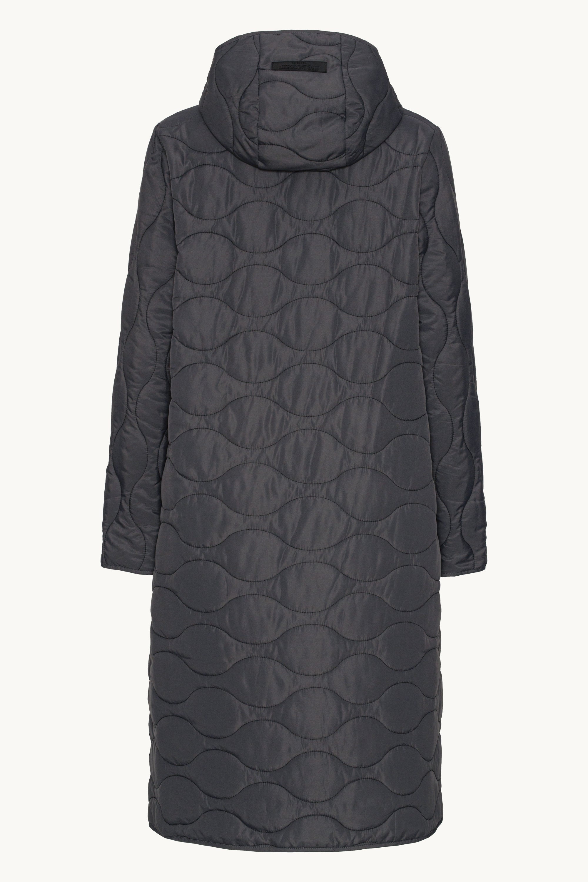 Long Quilt Coat - Asphalt