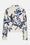 Kort Quiltad Jacka - Beige Artsy Stroke Flower