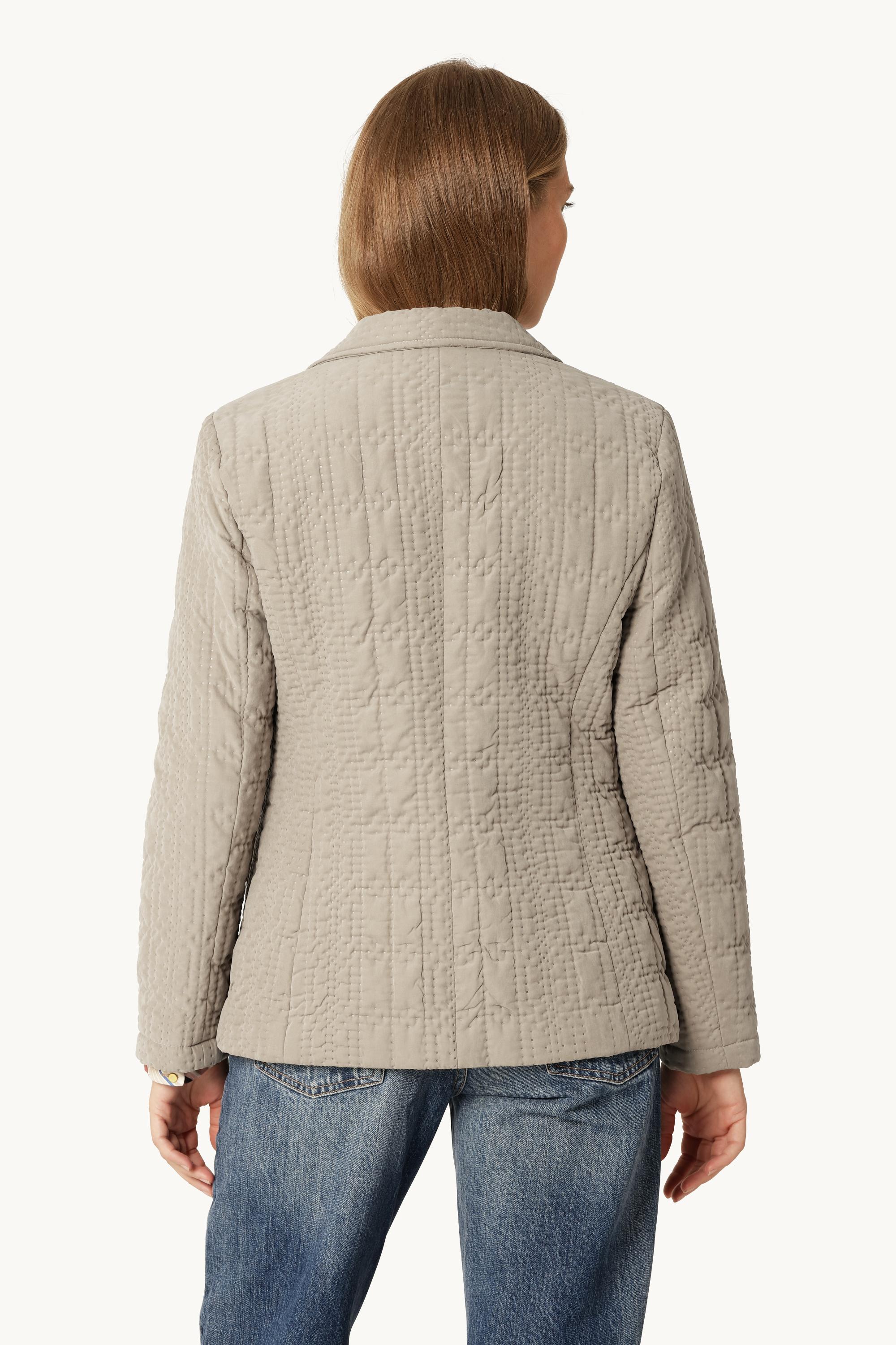 Quiltad Blazer - Greige