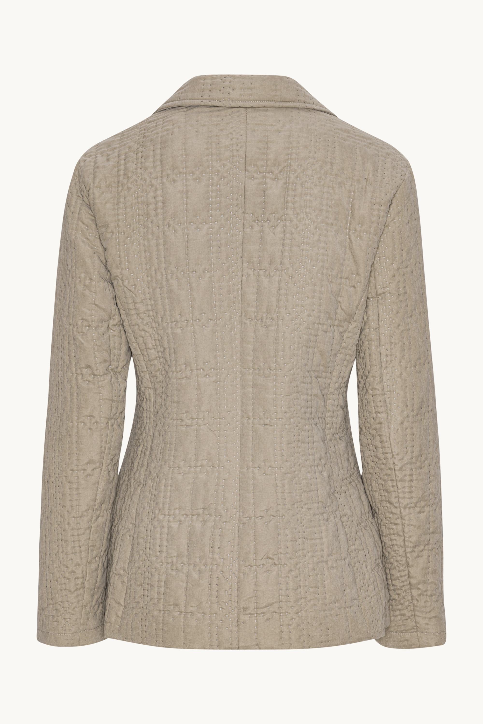 Quiltad Blazer - Greige