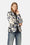 Quiltad Blazer - Beige Artsy Stroke Flower