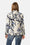 Quiltad Blazer - Beige Artsy Stroke Flower
