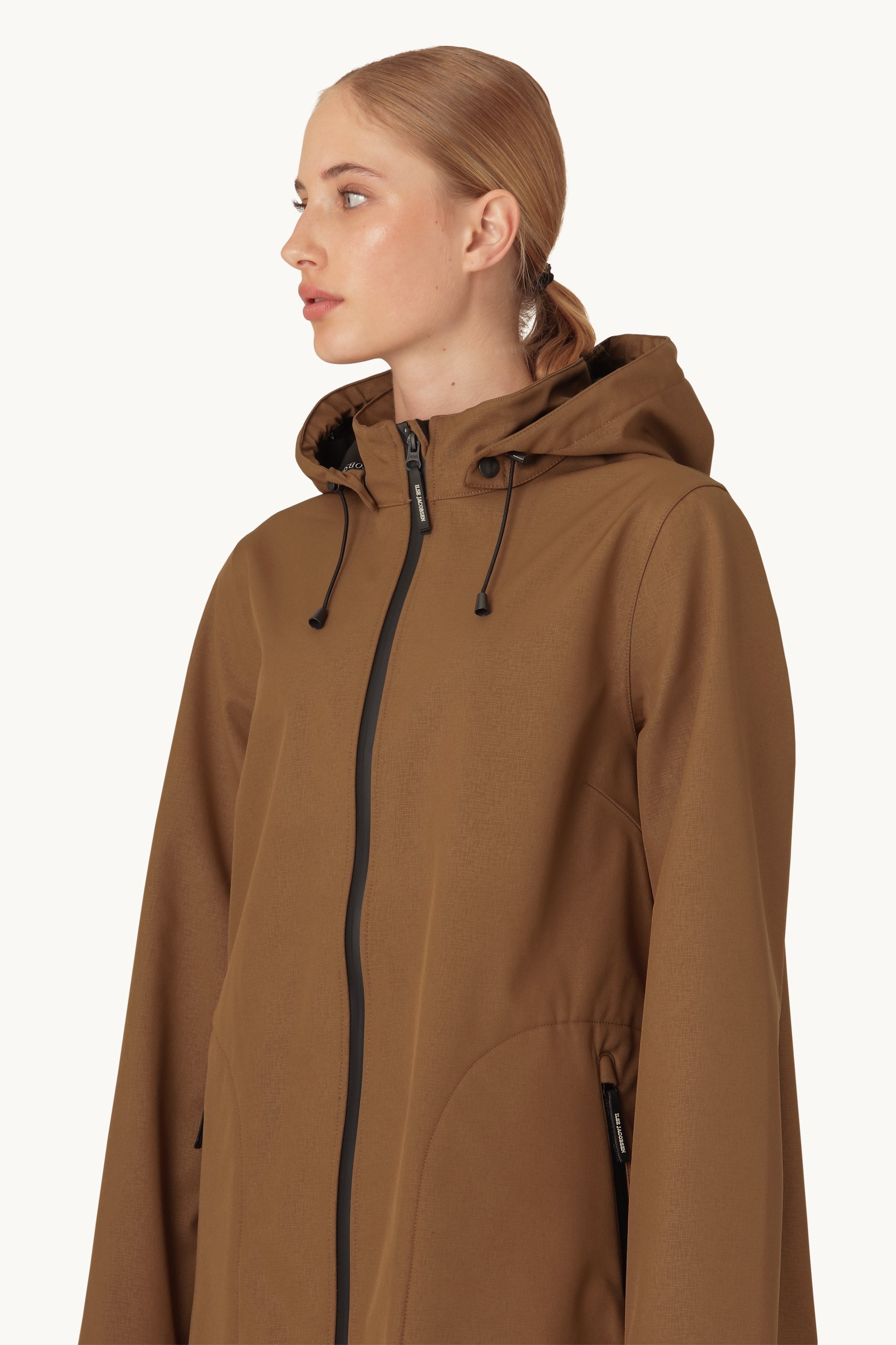 Softshell Regnjacka A-linje - Walnut