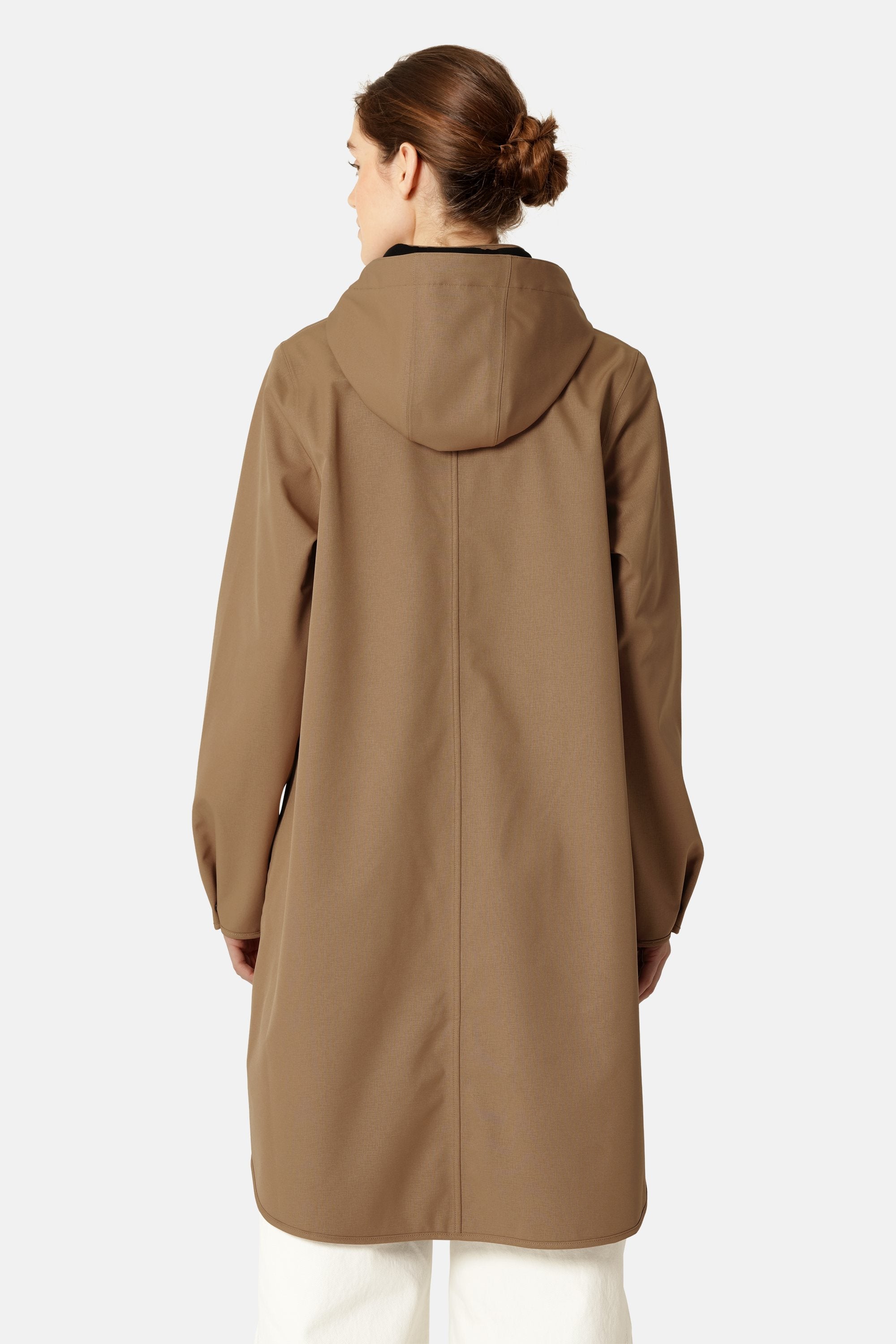 Softshell Regnjacka A-linje - Mocca