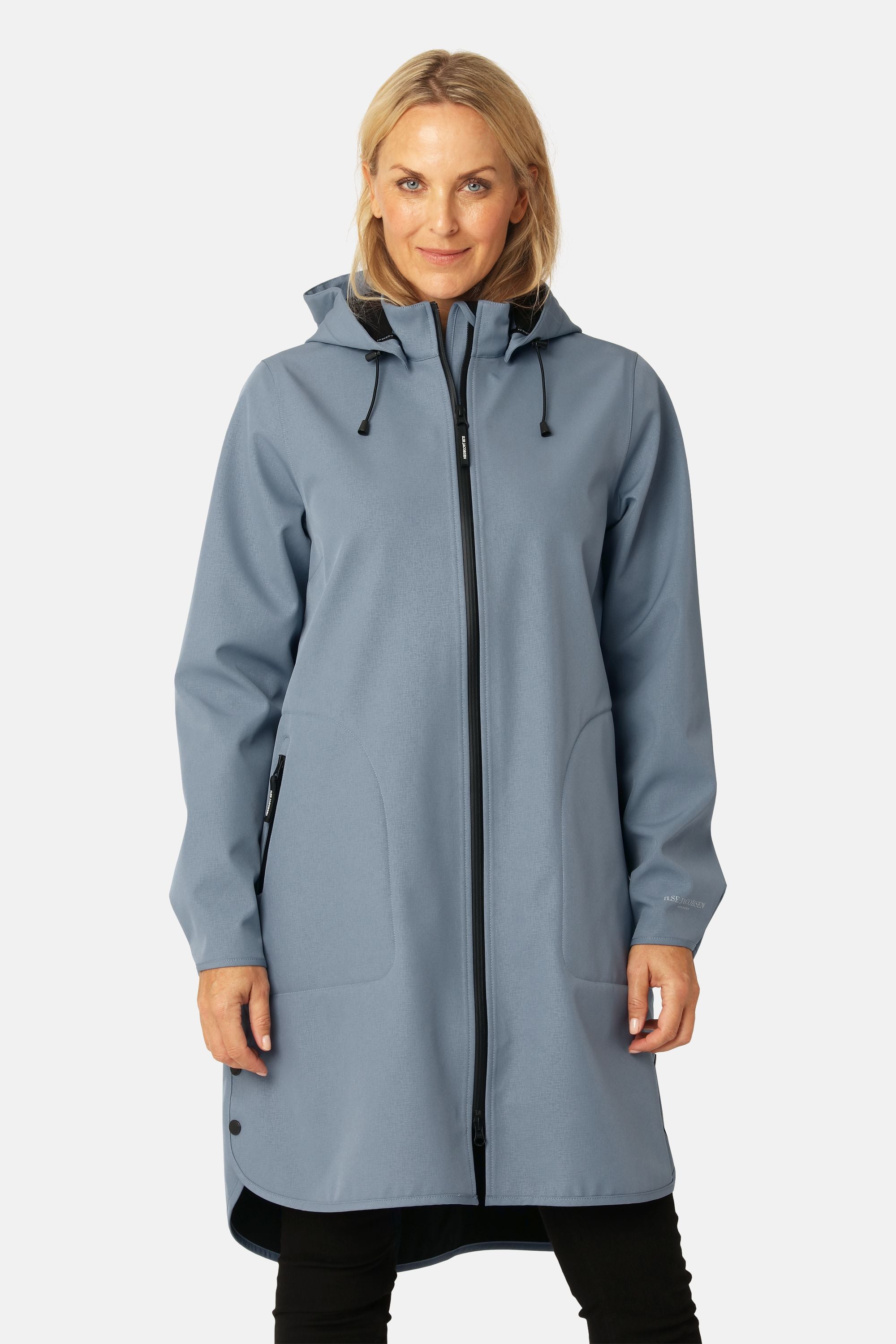 Softshell Regnjacka A-linje - Grey Blue