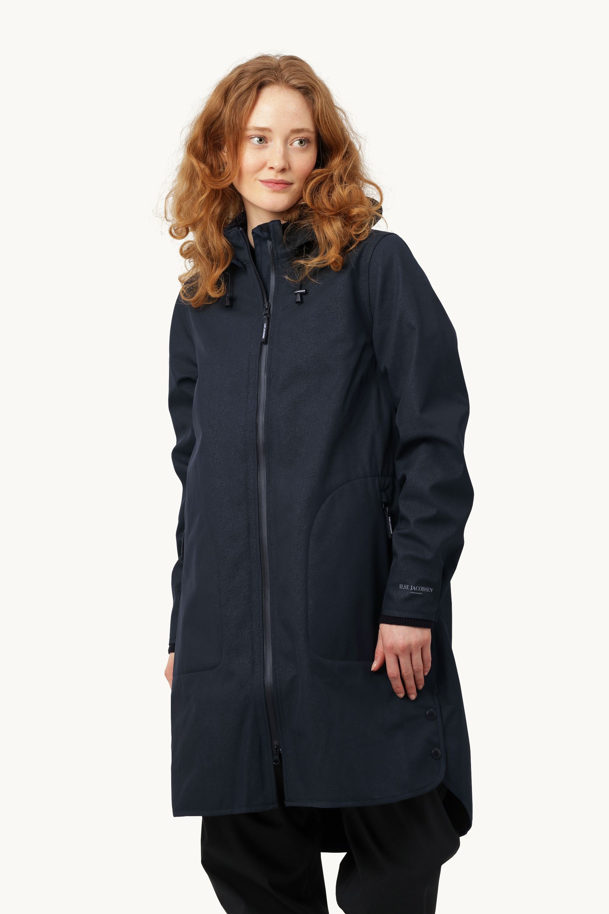 Softshell Regnjacka A-linje - Dark Indigo
