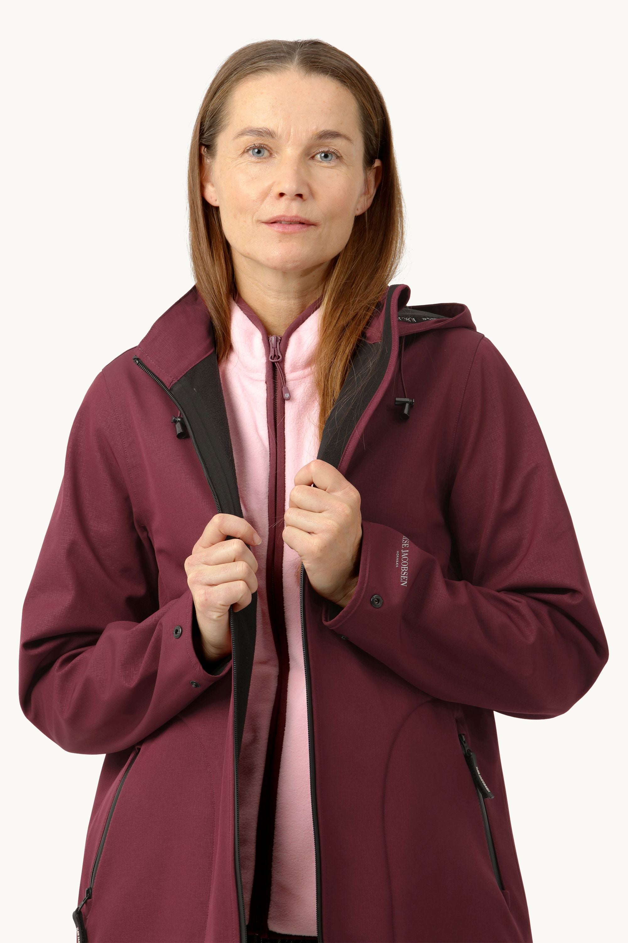 Softshell Regnjacka A-linje - Maroon Banner