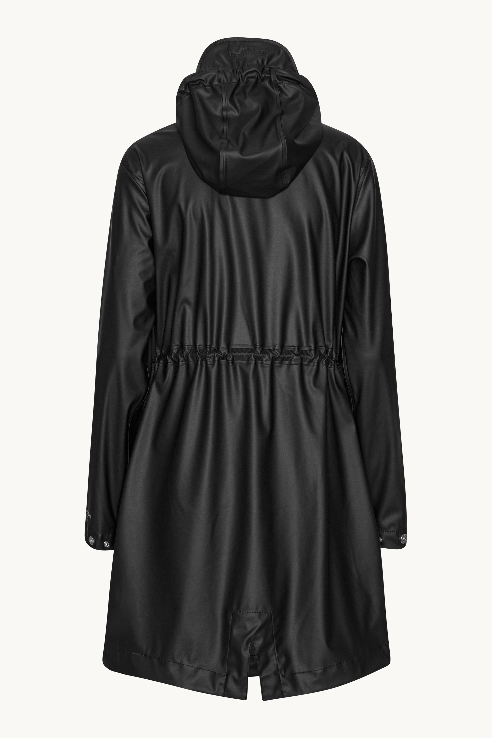 Long Parka Rain Jacket - Black Beauty