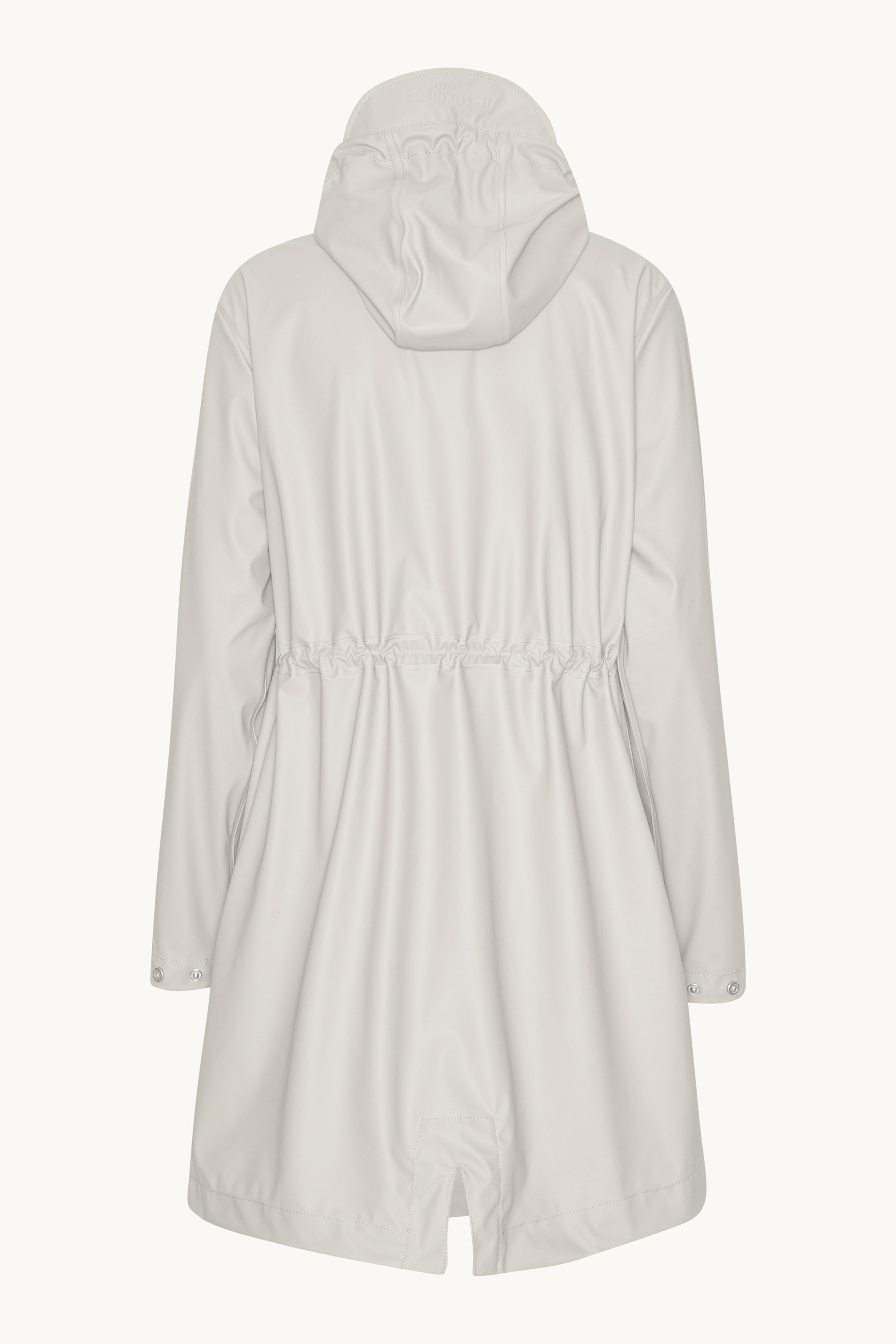 Long Parka Rain Jacket - Milk Creme