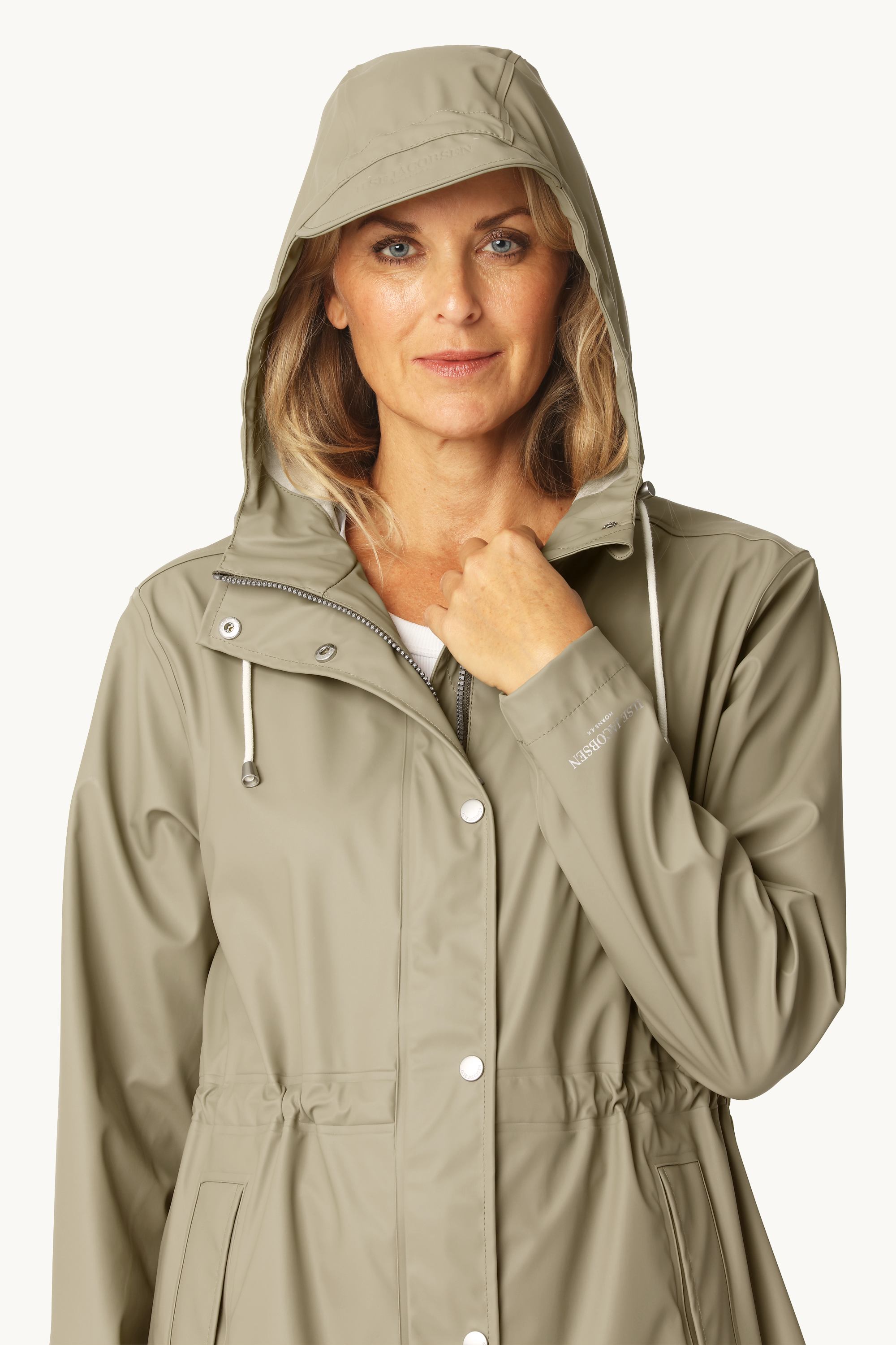 Long Parka Rain Jacket - Coriander