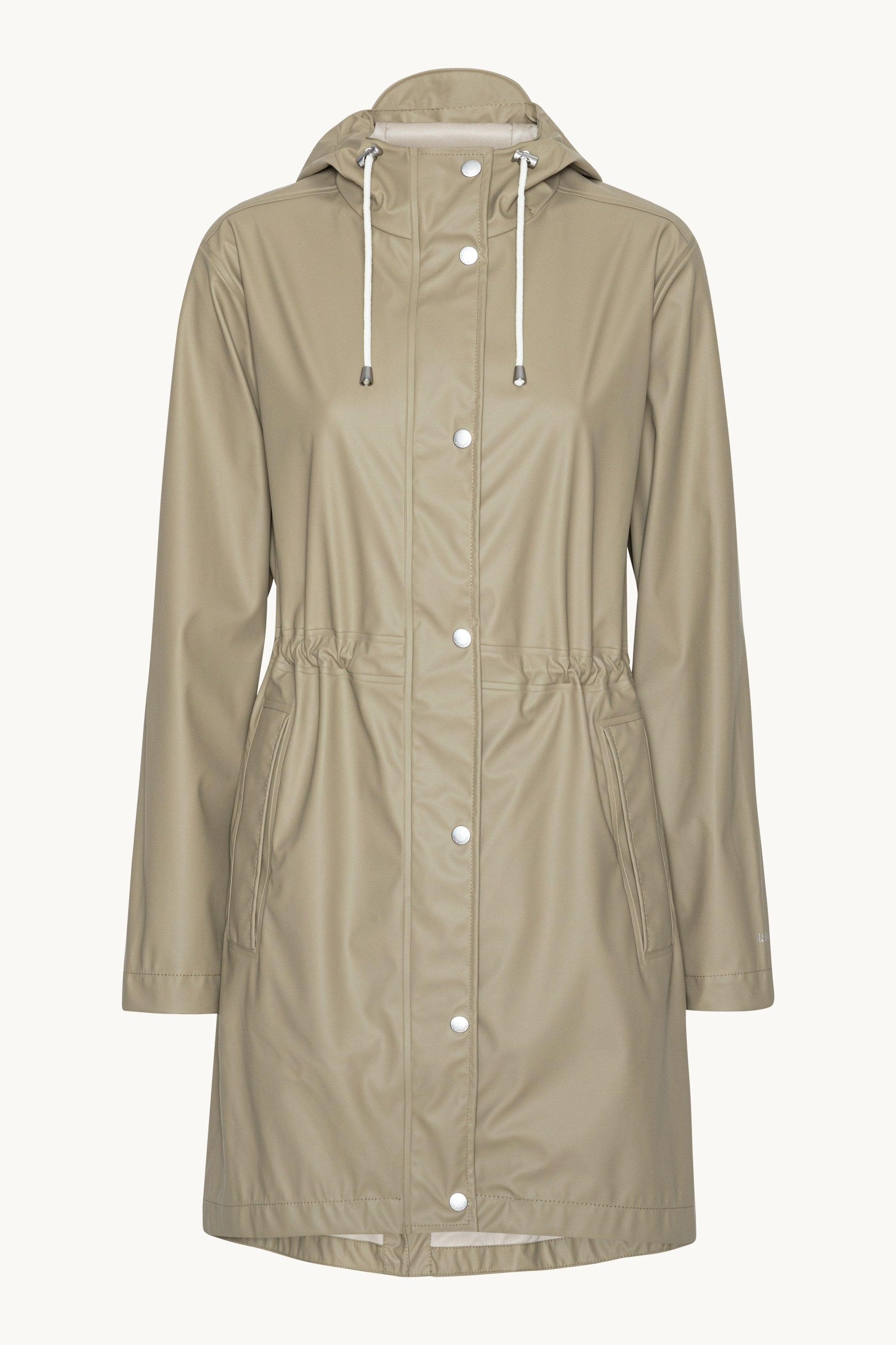 Long Parka Rain Jacket - Coriander