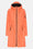 Long Softshell Raincoat - Hot Orange