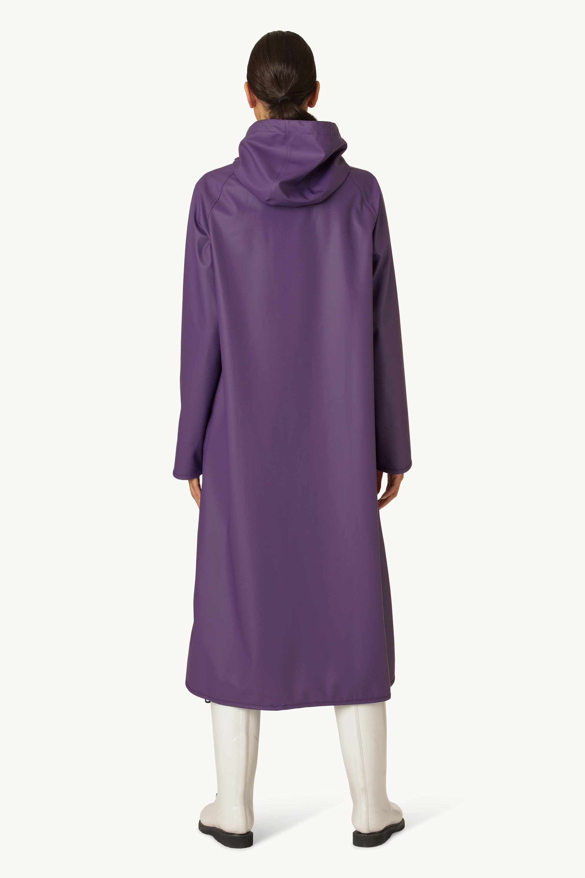 Lång Lätt Regnjacka - Purple Rain