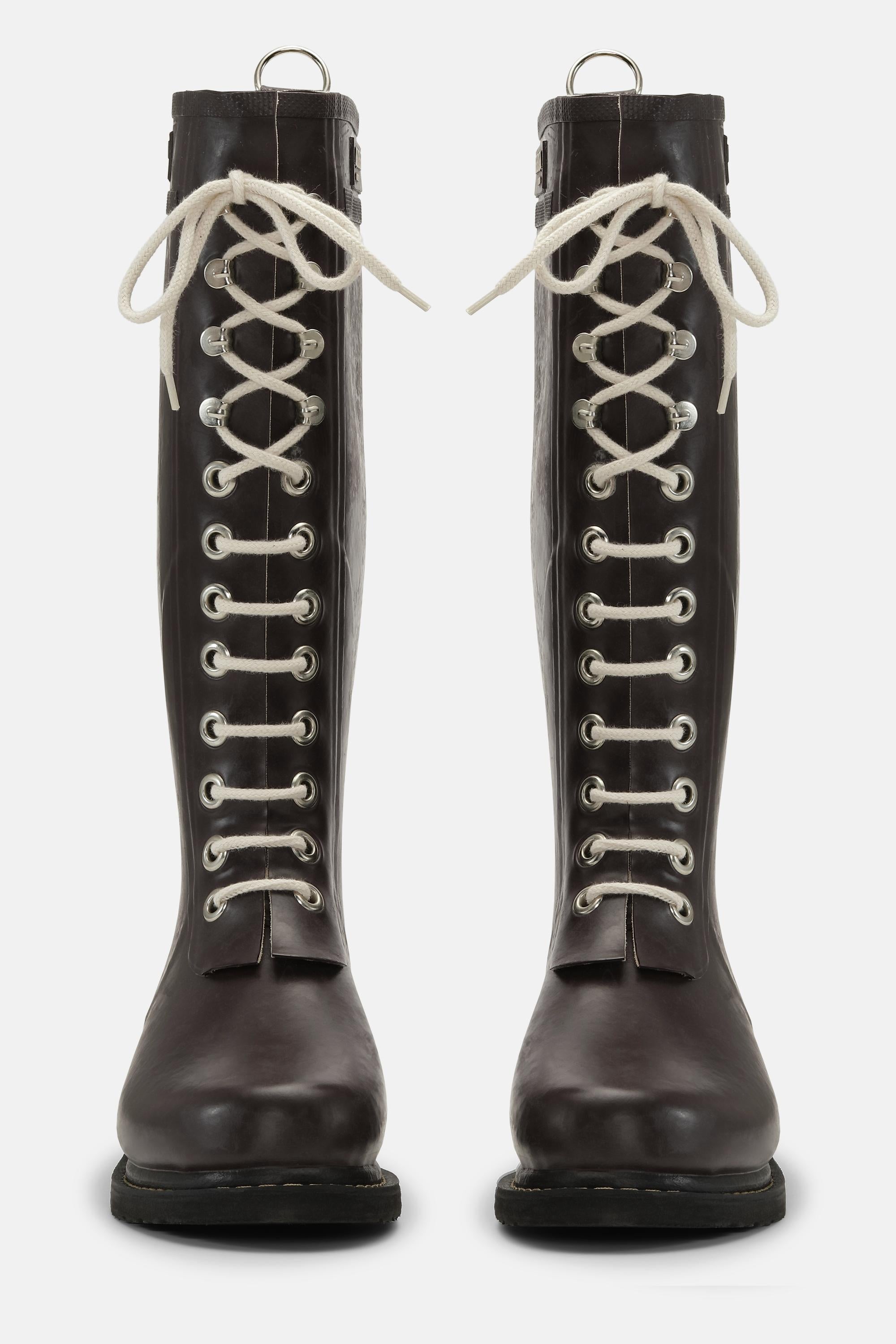 Long Rubber Boots - Ganache