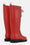 Long Rubber Boots - Deep Red
