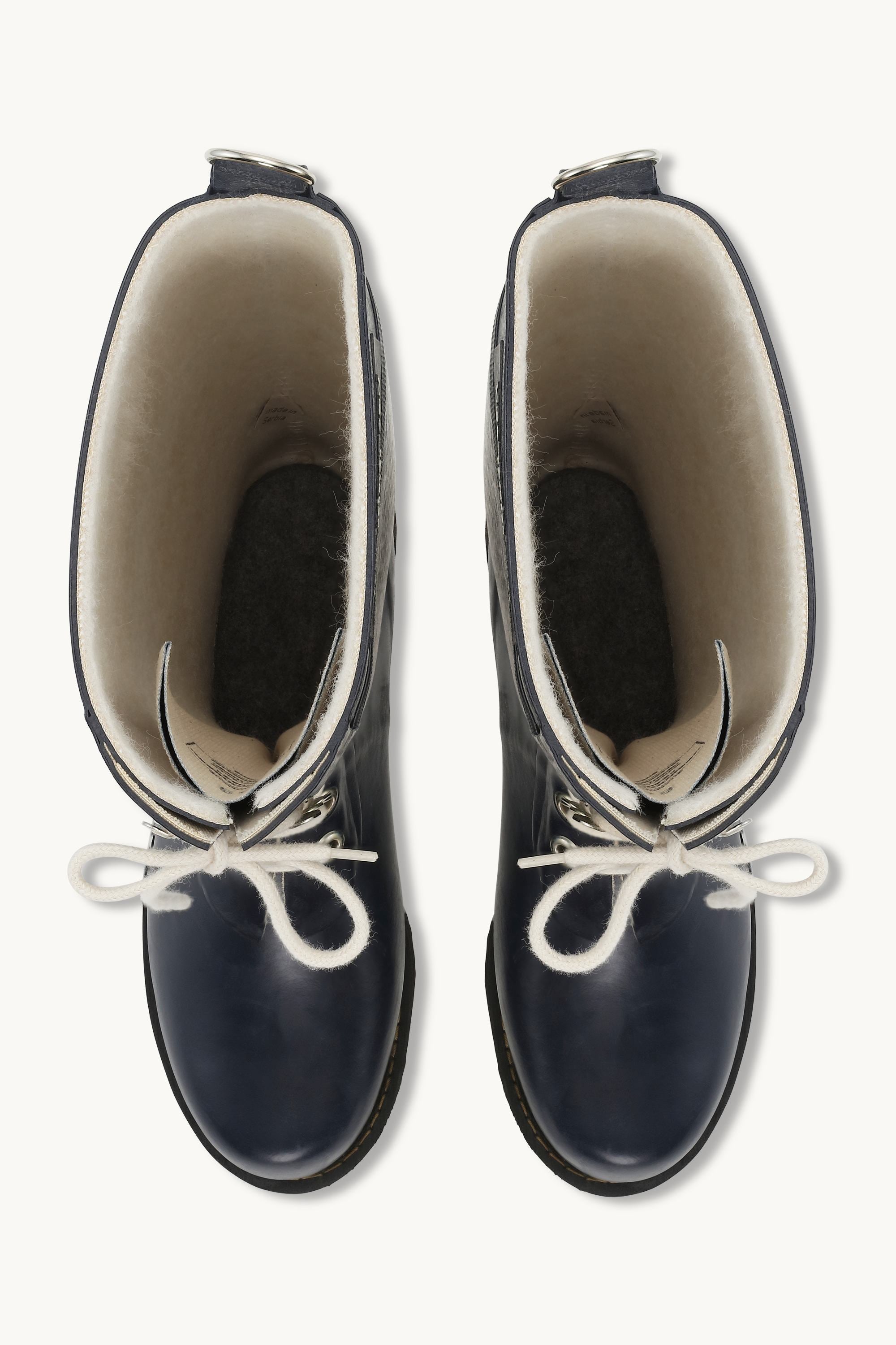 Long Rubber Boots - Dark Indigo
