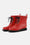 Short Rubber Boots - Deep Red