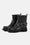 Short Biker Rubber Boots - Black Black
