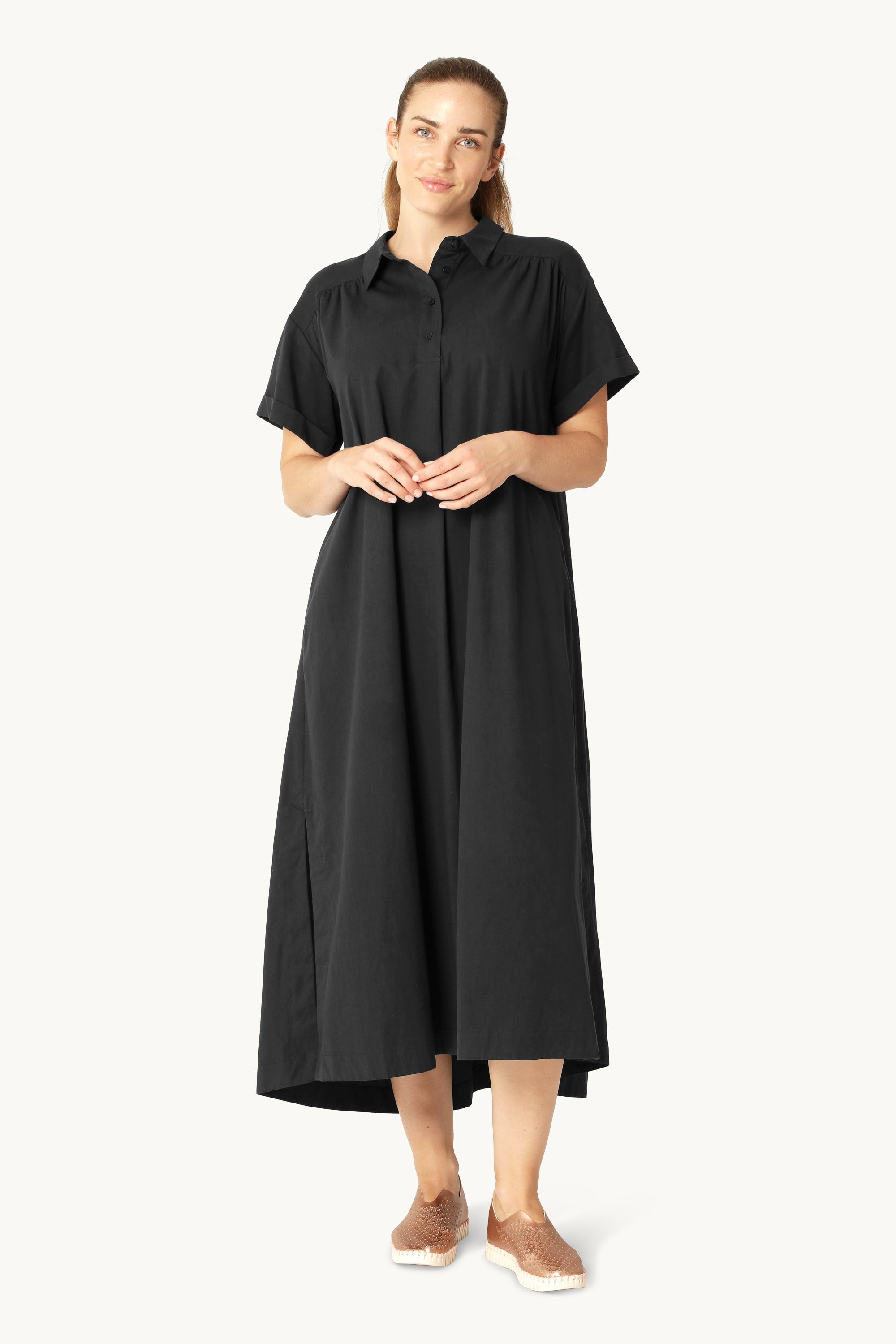 Lång Klänning A-linje - Dark Indigo