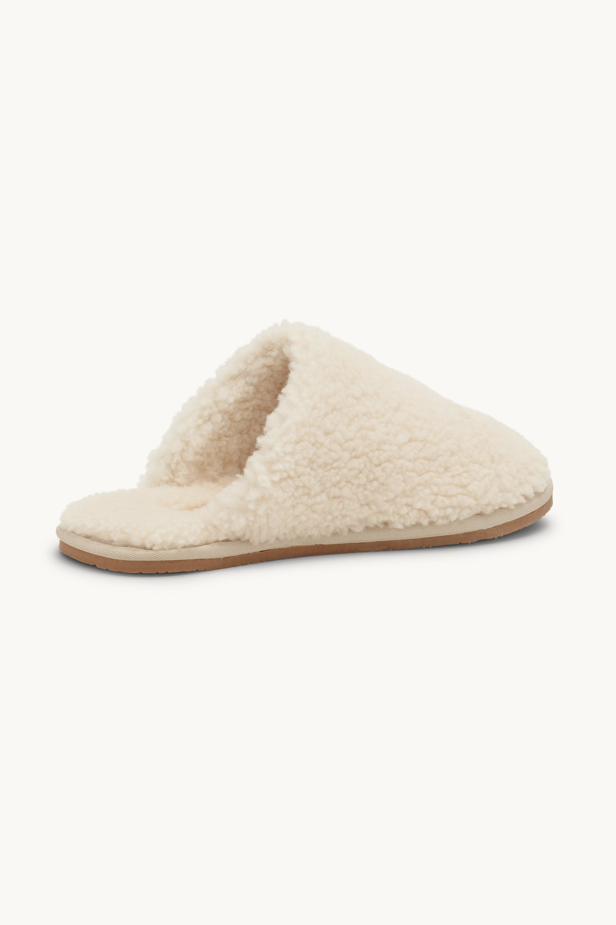 Curly Indoor Slipper - Milk Creme