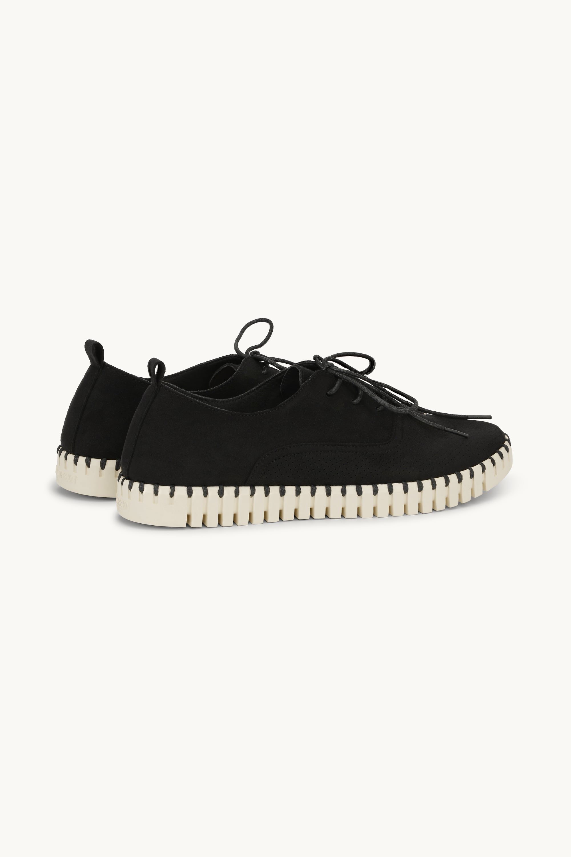 Herrskor Med Snörning - Black Pearled Ivory