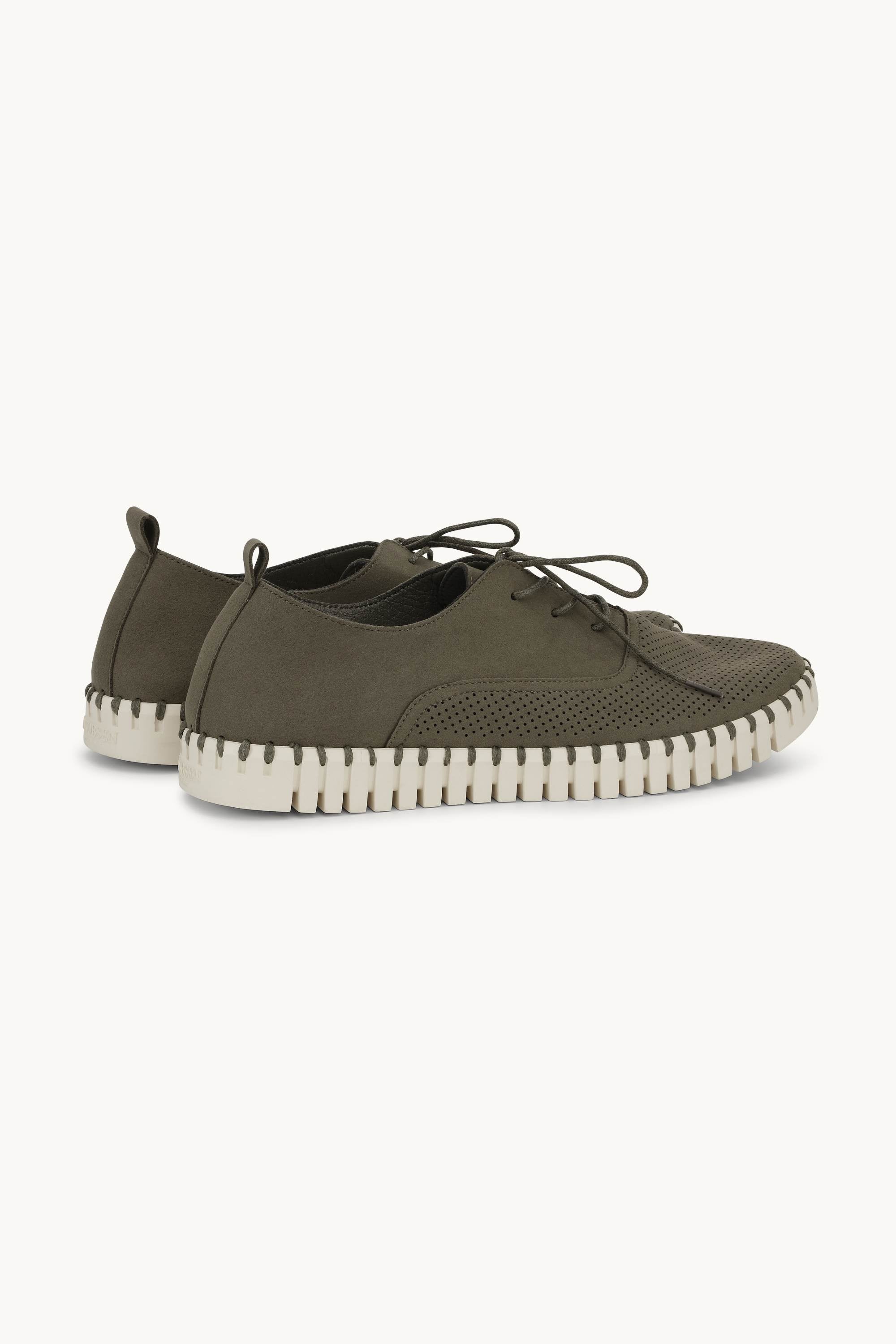 Herrskor Med Snörning - Deep Olive Pearled Ivory