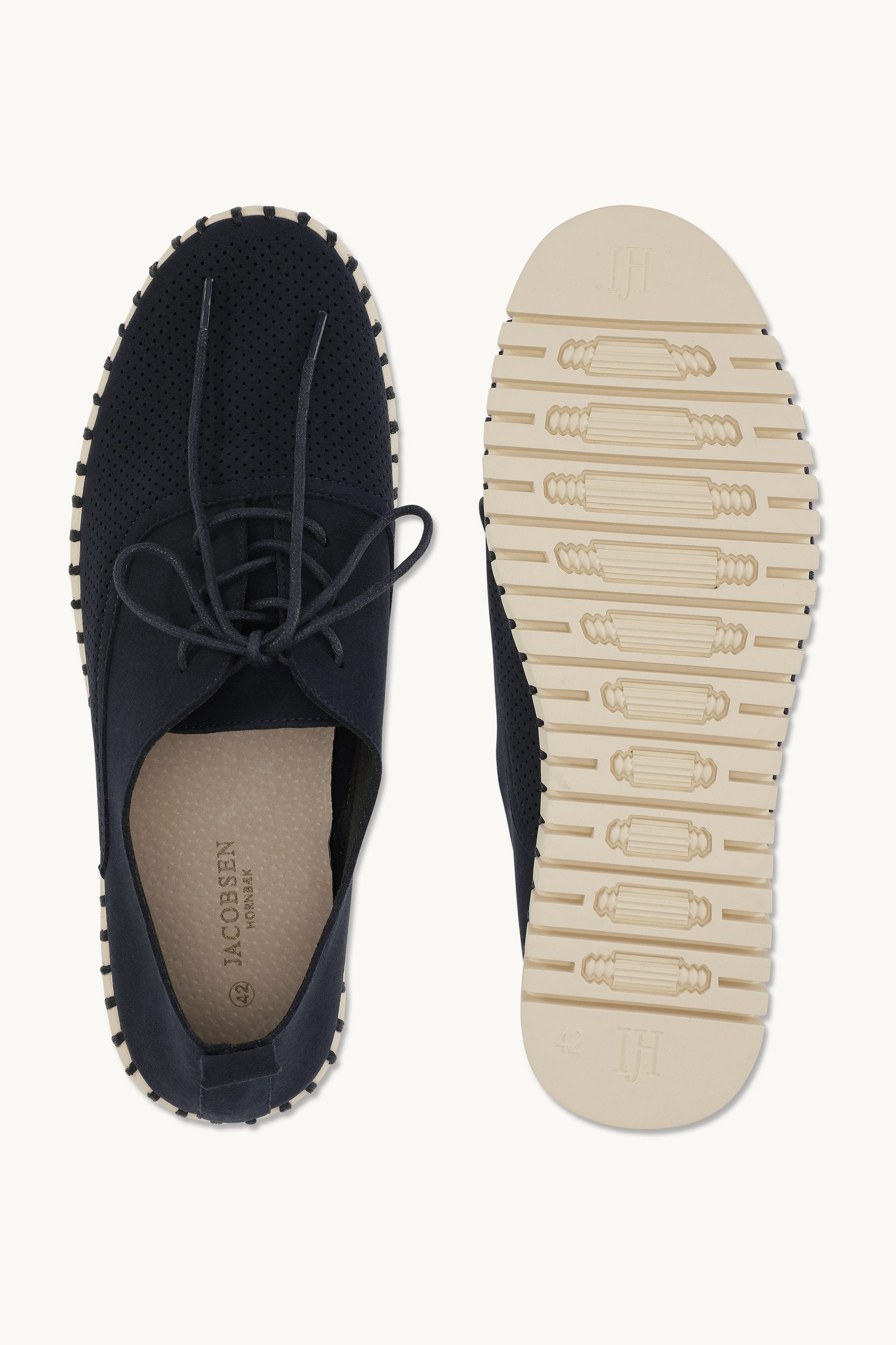 Herrskor Med Snörning - Dark Indigo Pearled Ivory