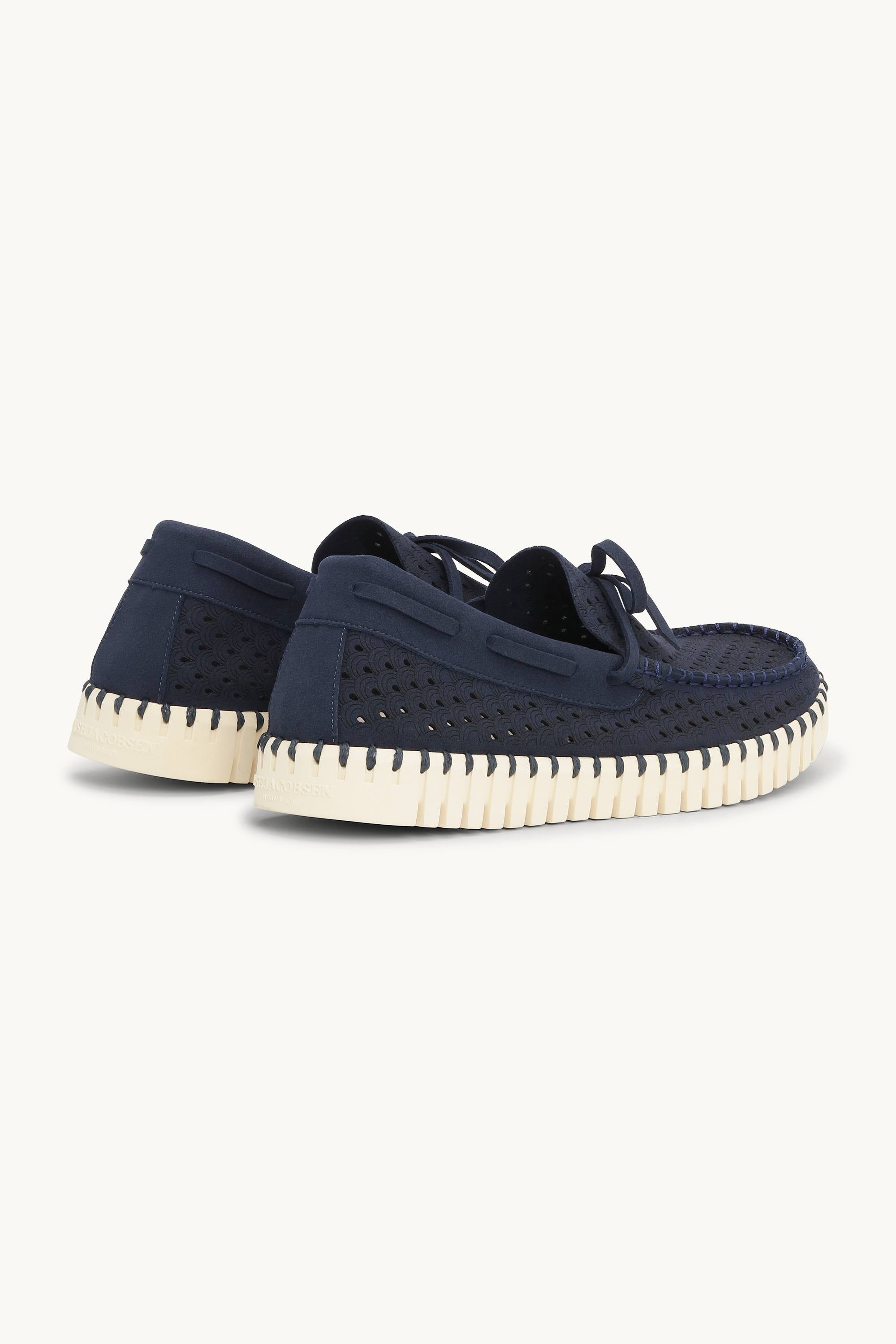 Tulip Sailor Shoe - Dark Indigo Pearled Ivory