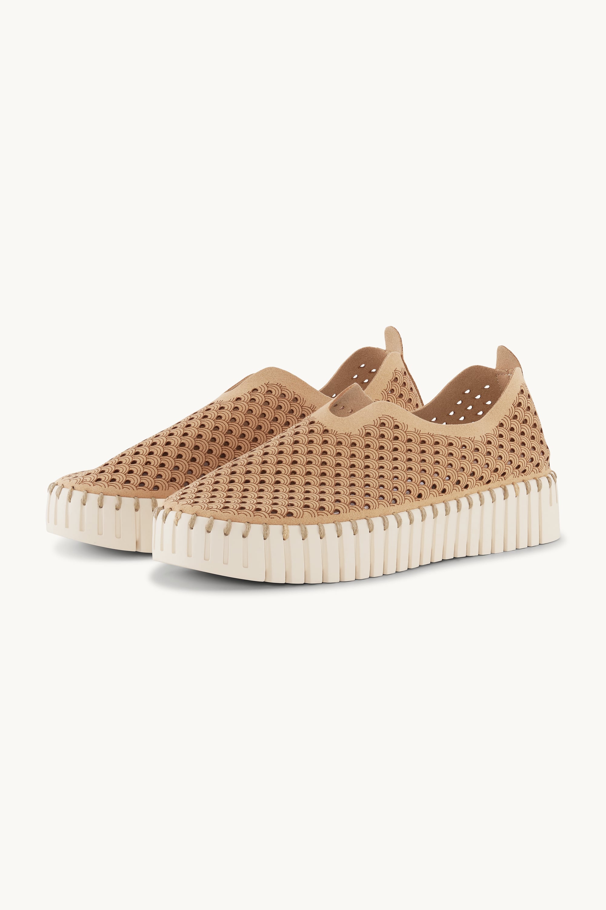 Platform Tulip Skor - Latte