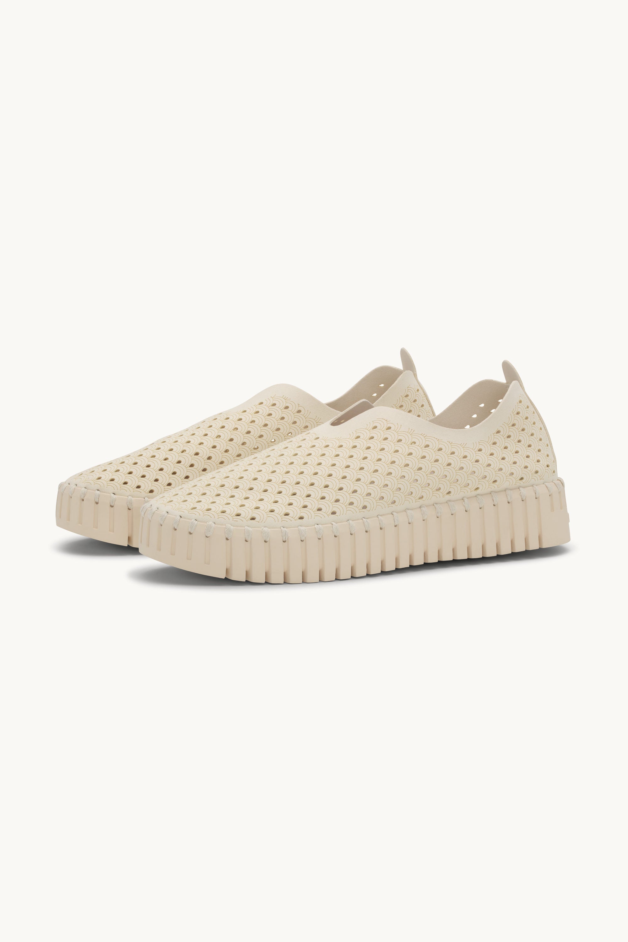 Platform Tulip Skor - Milk Creme