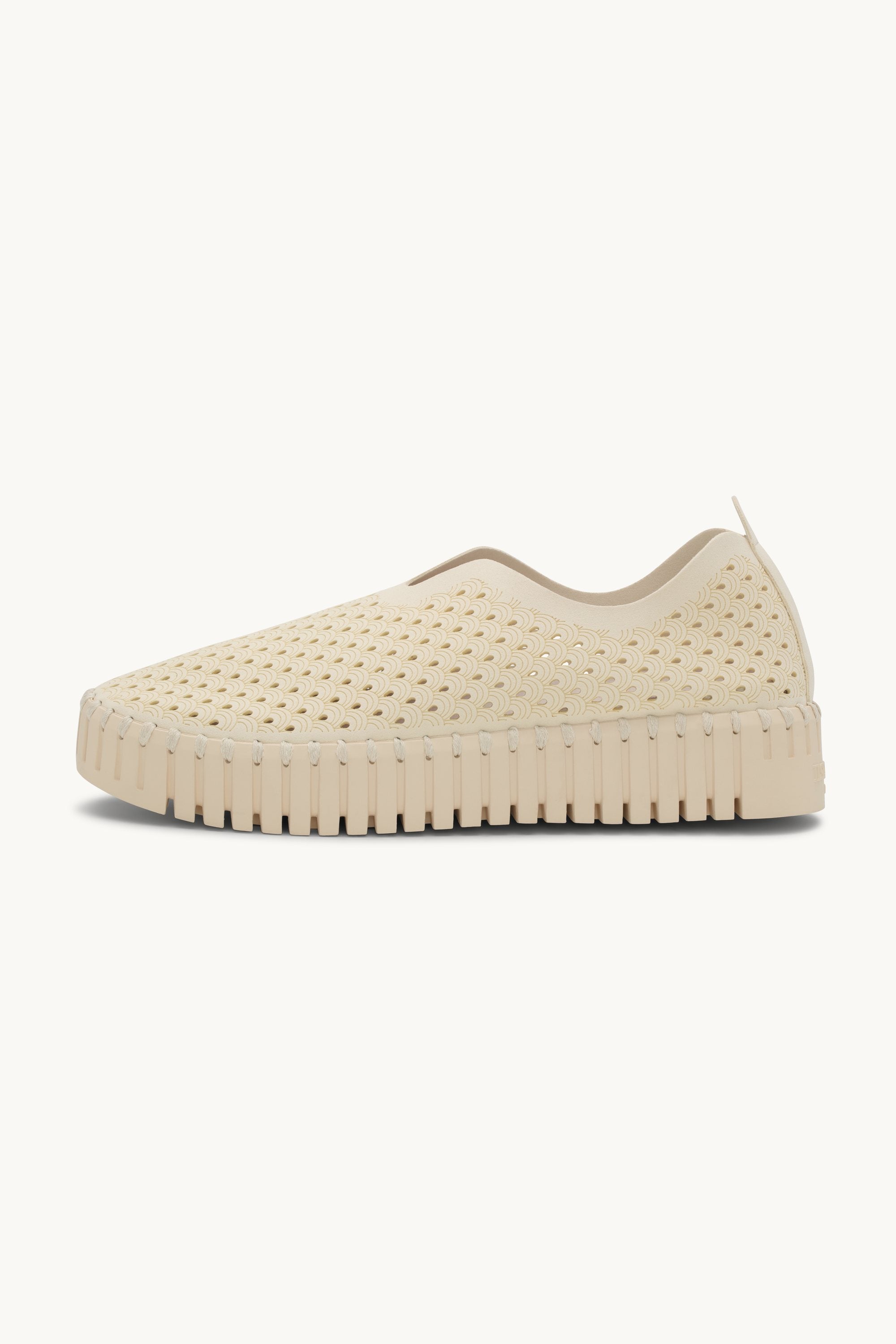 Platform Tulip Skor - Milk Creme