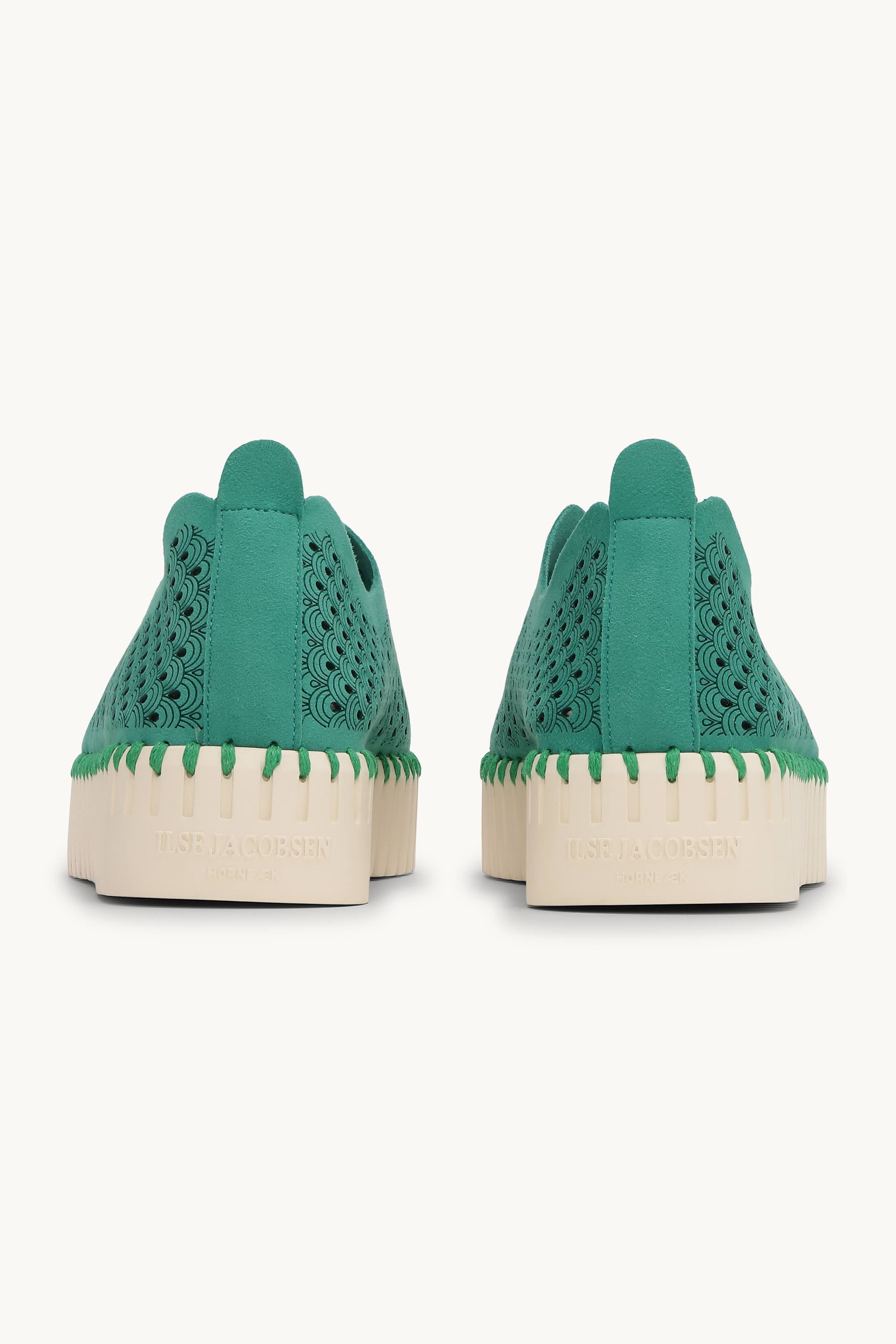 Platform Tulip Skor - Spruce Pearled Ivory