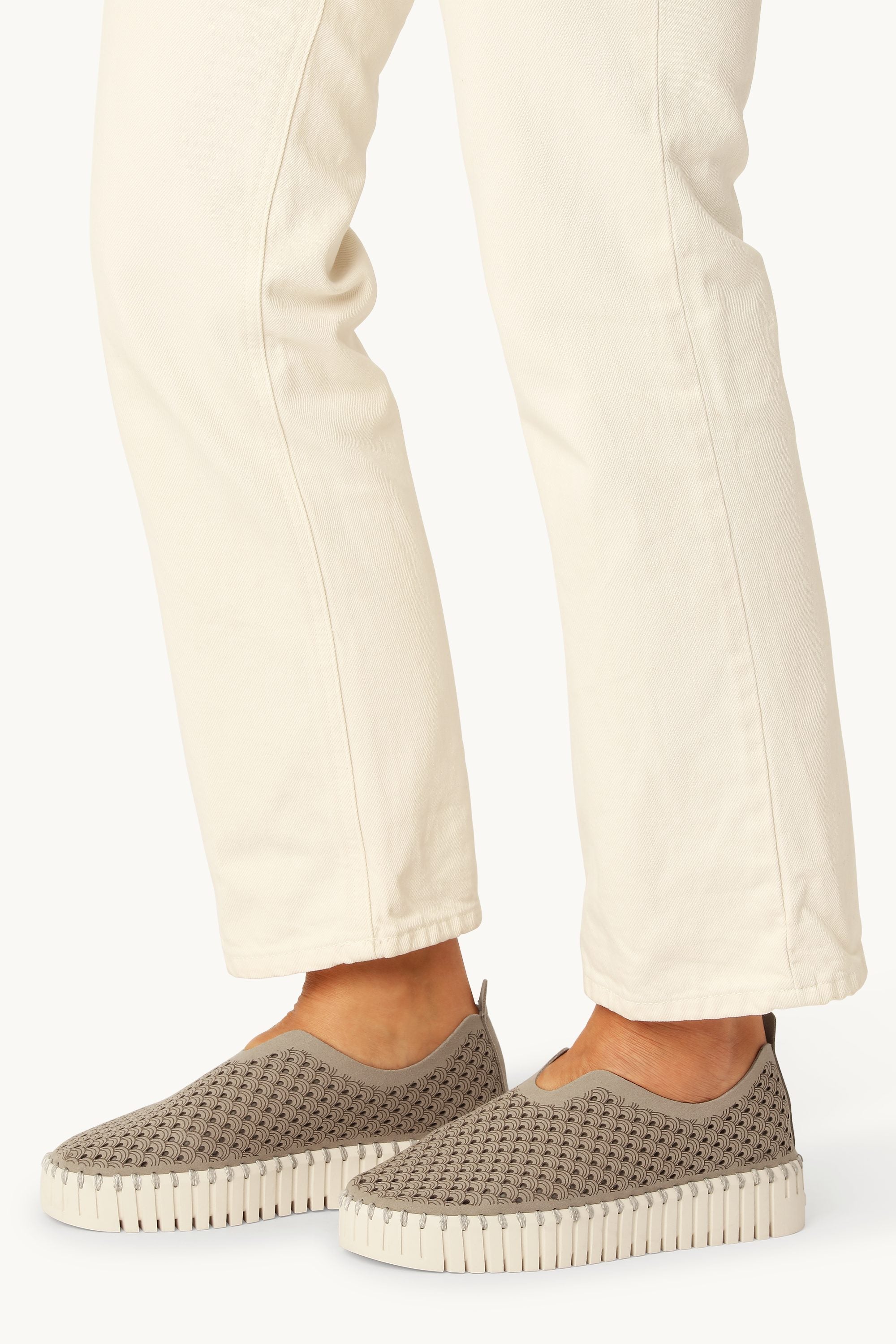 Platform Tulip Skor - Coriander Pearled Ivory