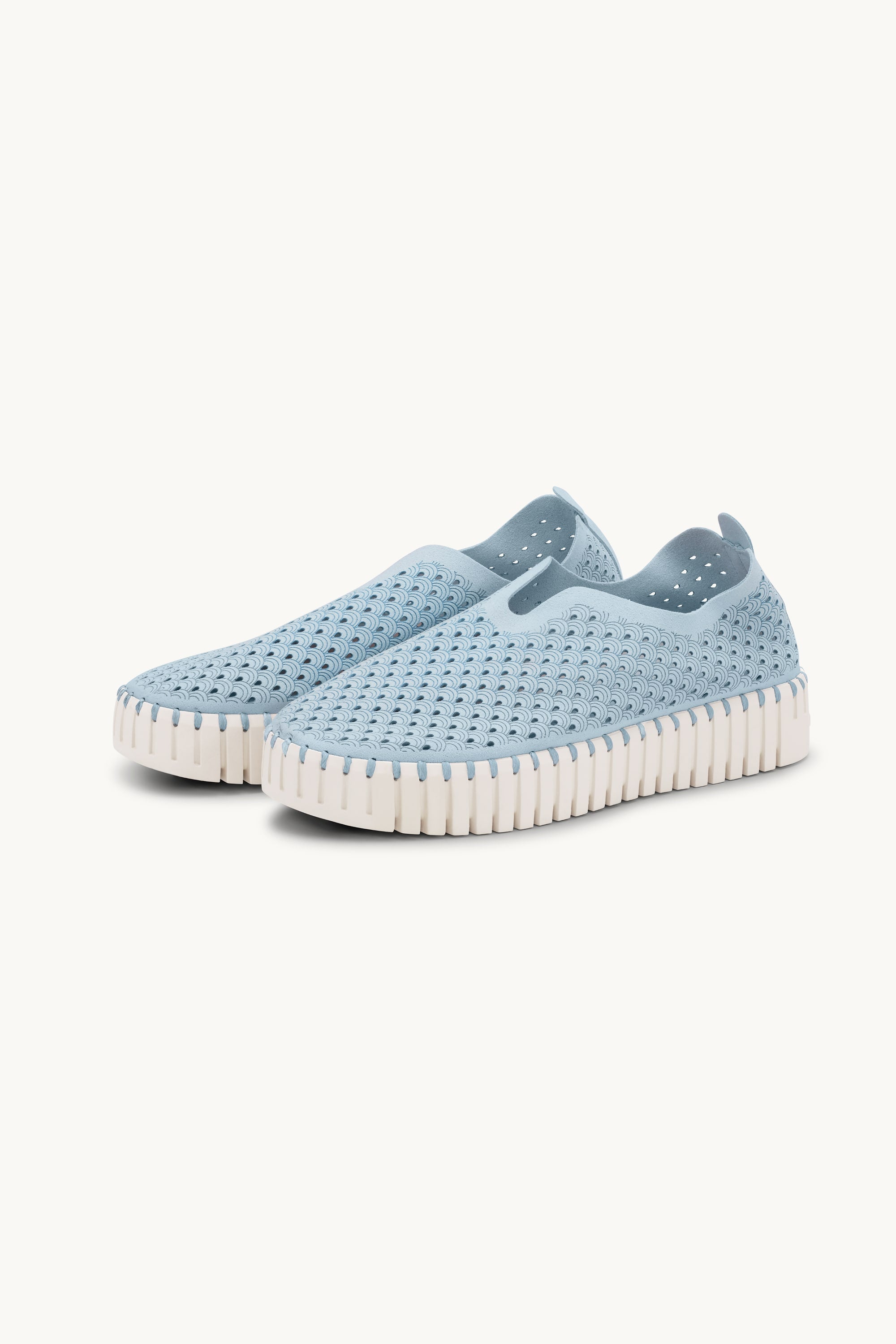 Platform Tulip Skor - Ash Blue