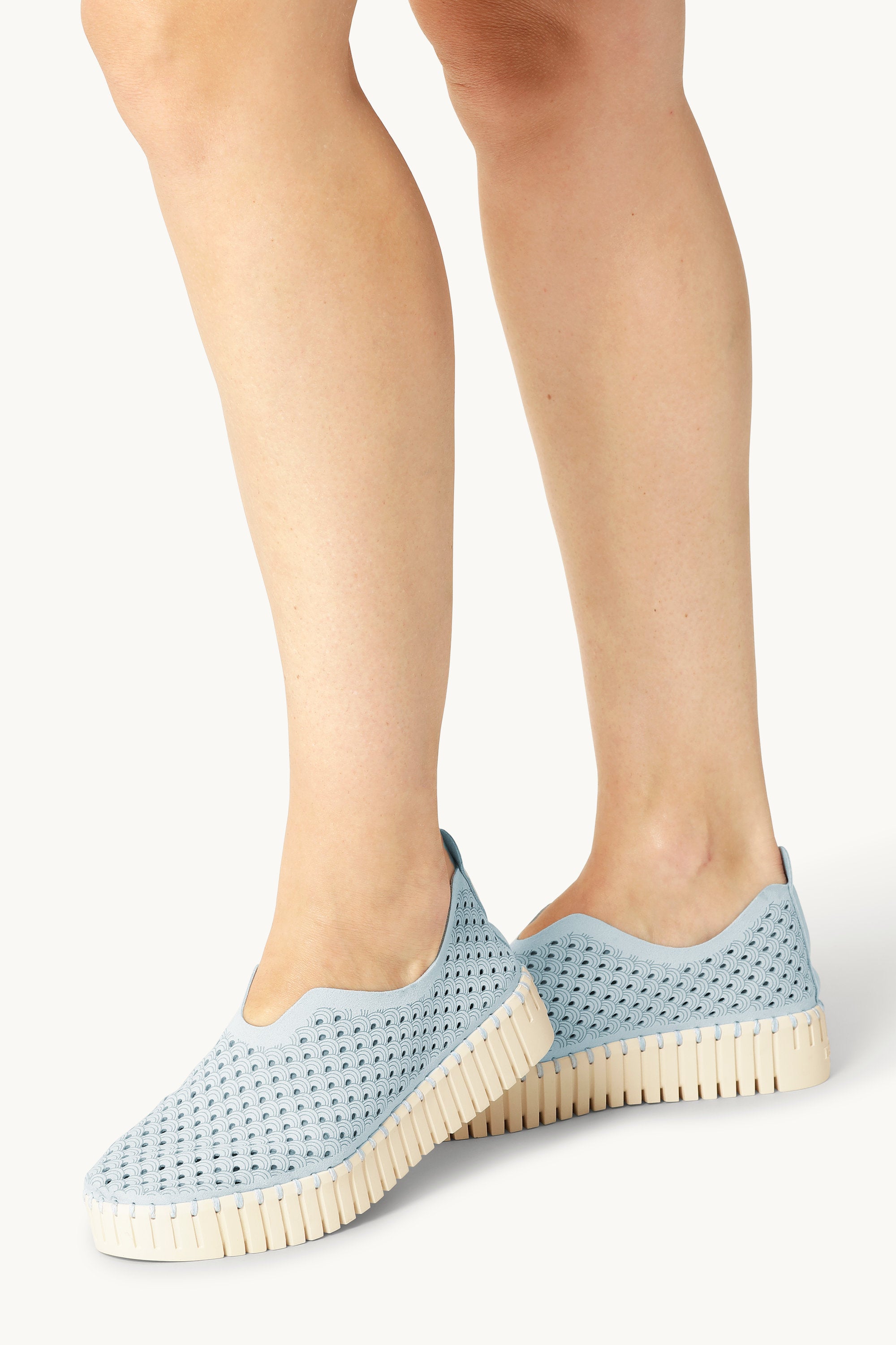 Platform Tulip Skor - Ash Blue
