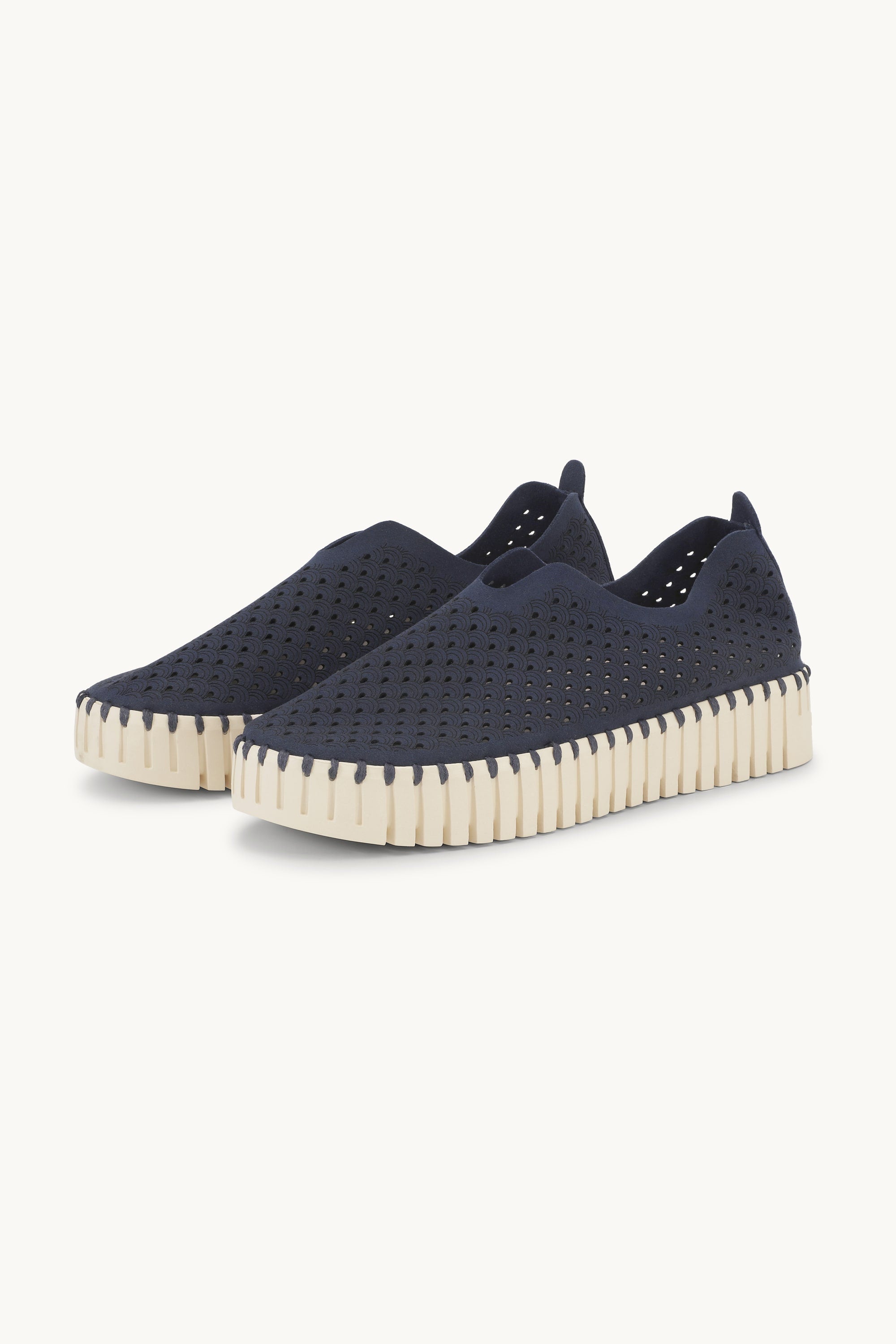 Platform Tulip Skor - Dark Indigo