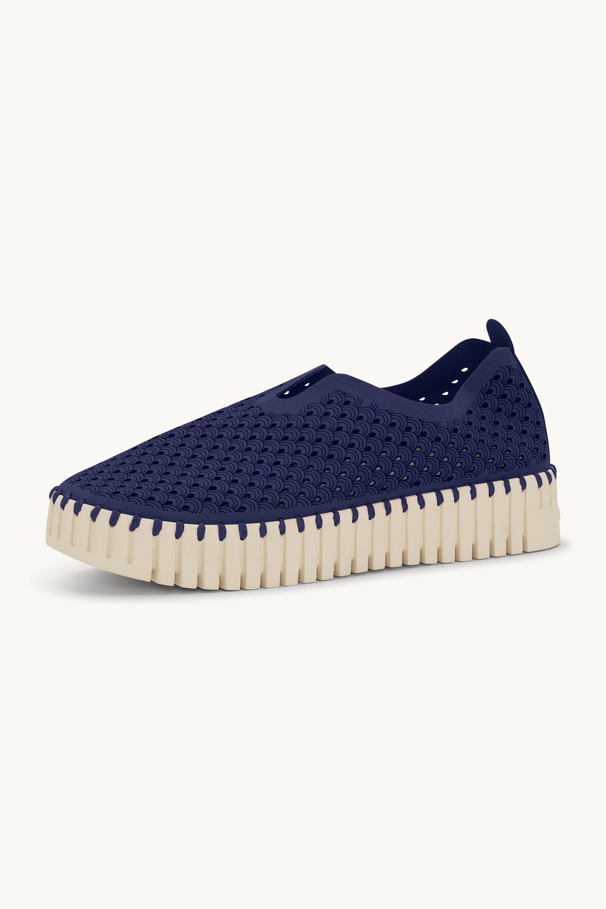 Platform Tulip Skor - Dark Indigo
