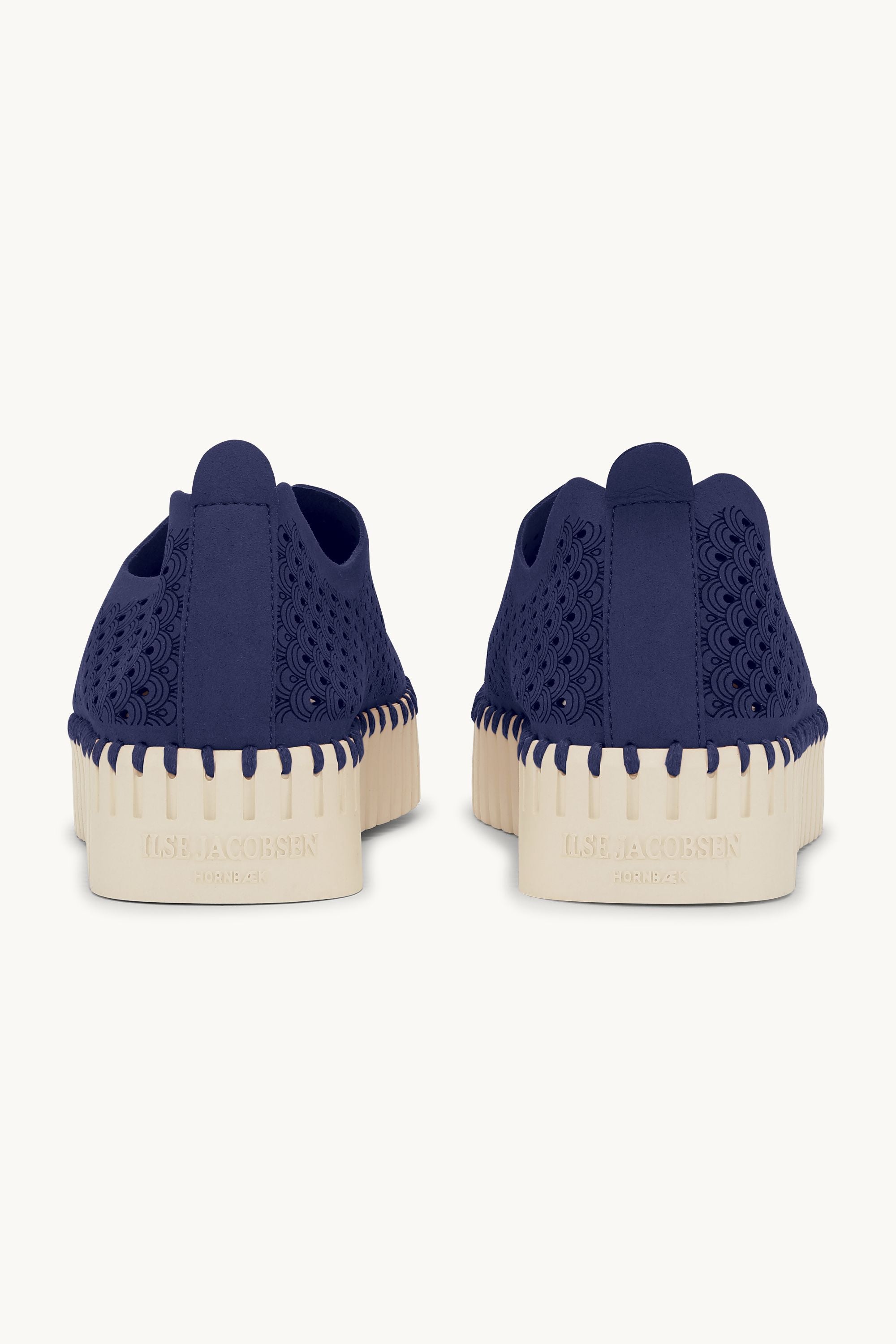 Platform Tulip Skor - Dark Indigo