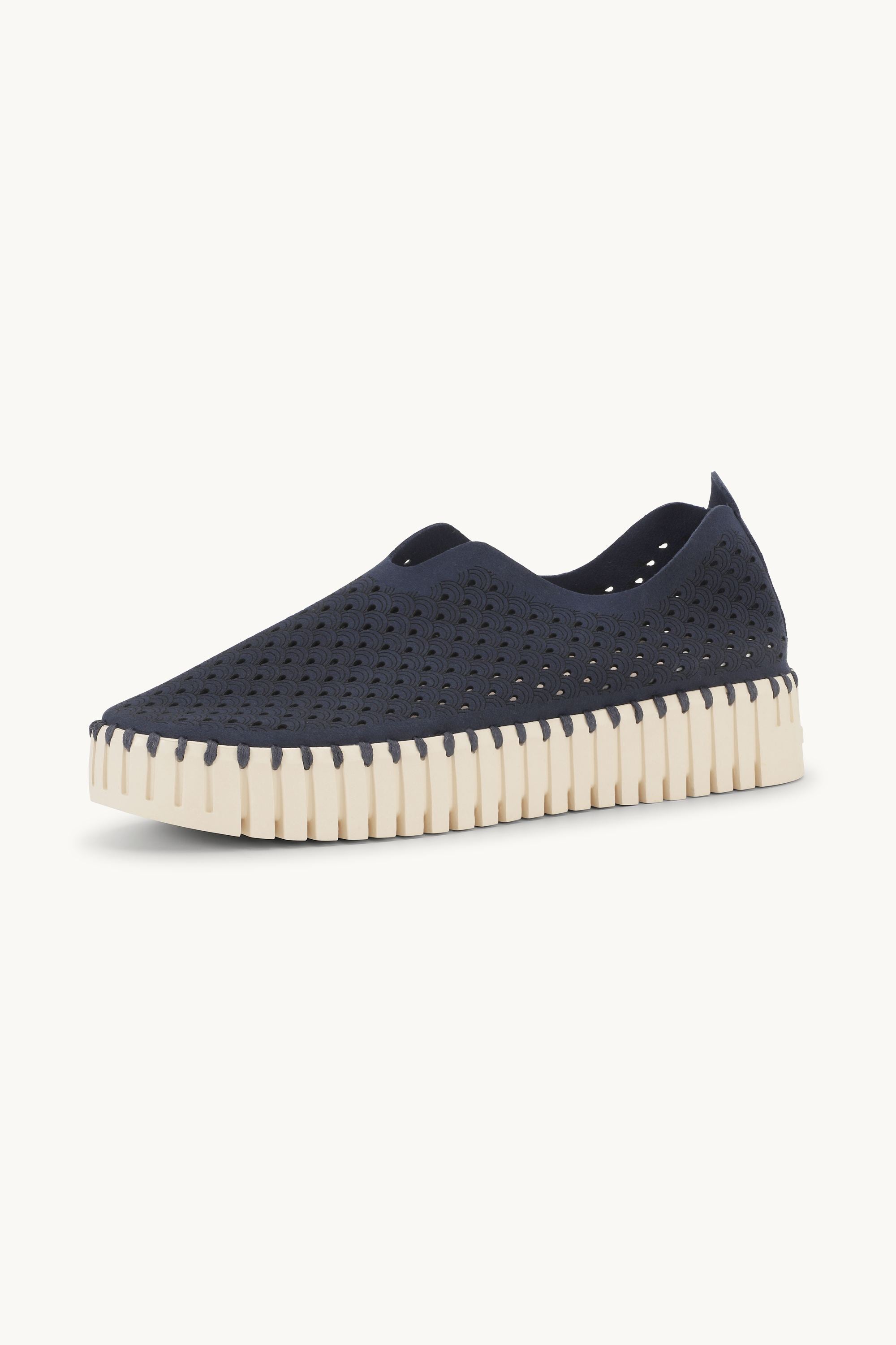 Platform Tulip Skor - Dark Indigo