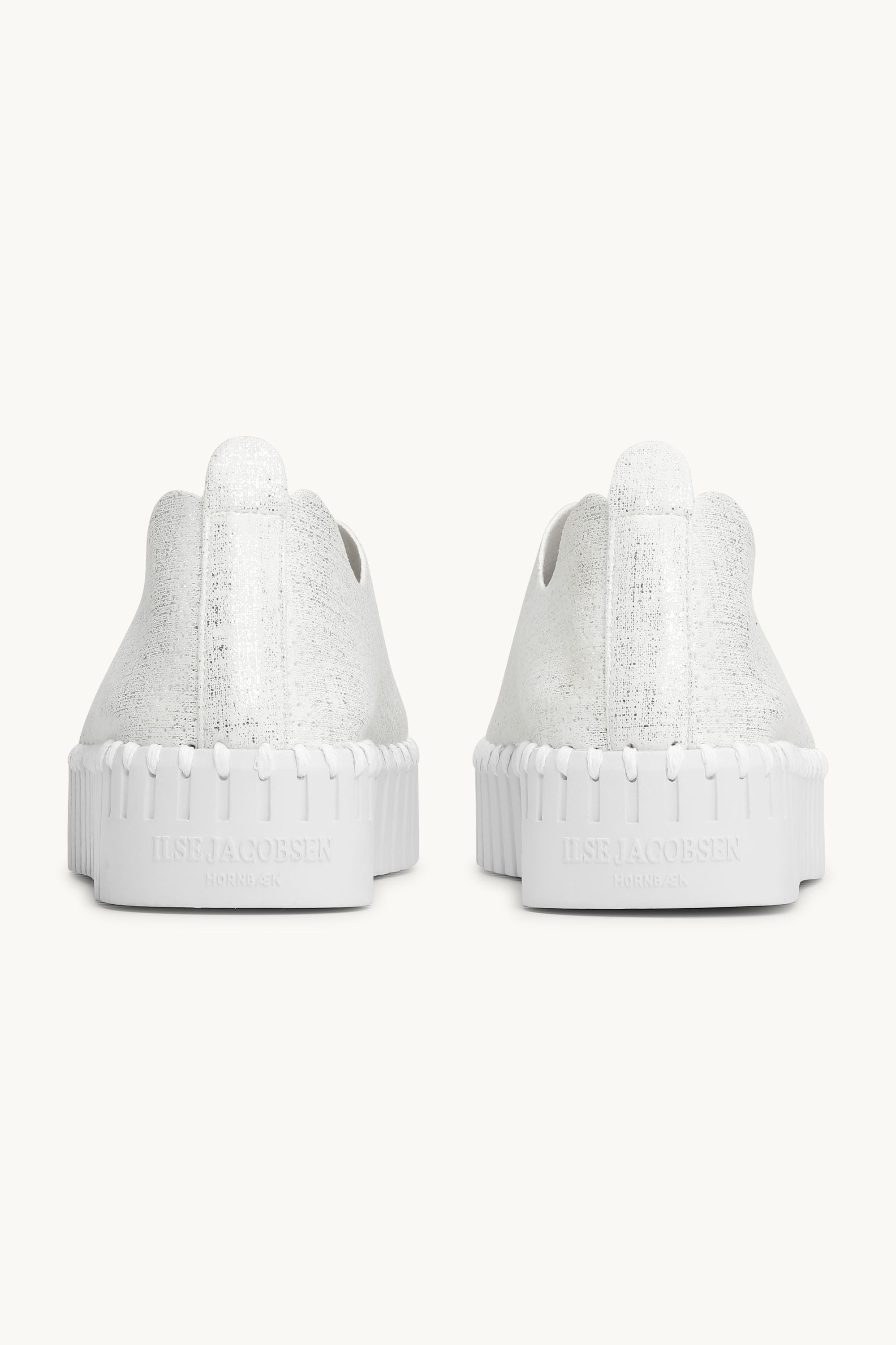 Tulip Plattformsko Glitter - White White