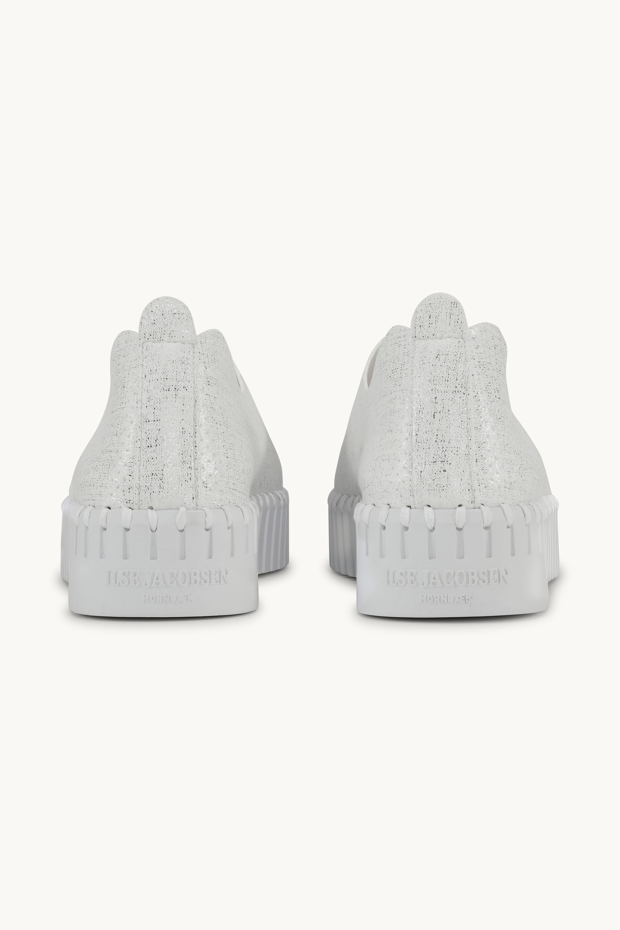 Tulip Plattformsko Glitter - White White