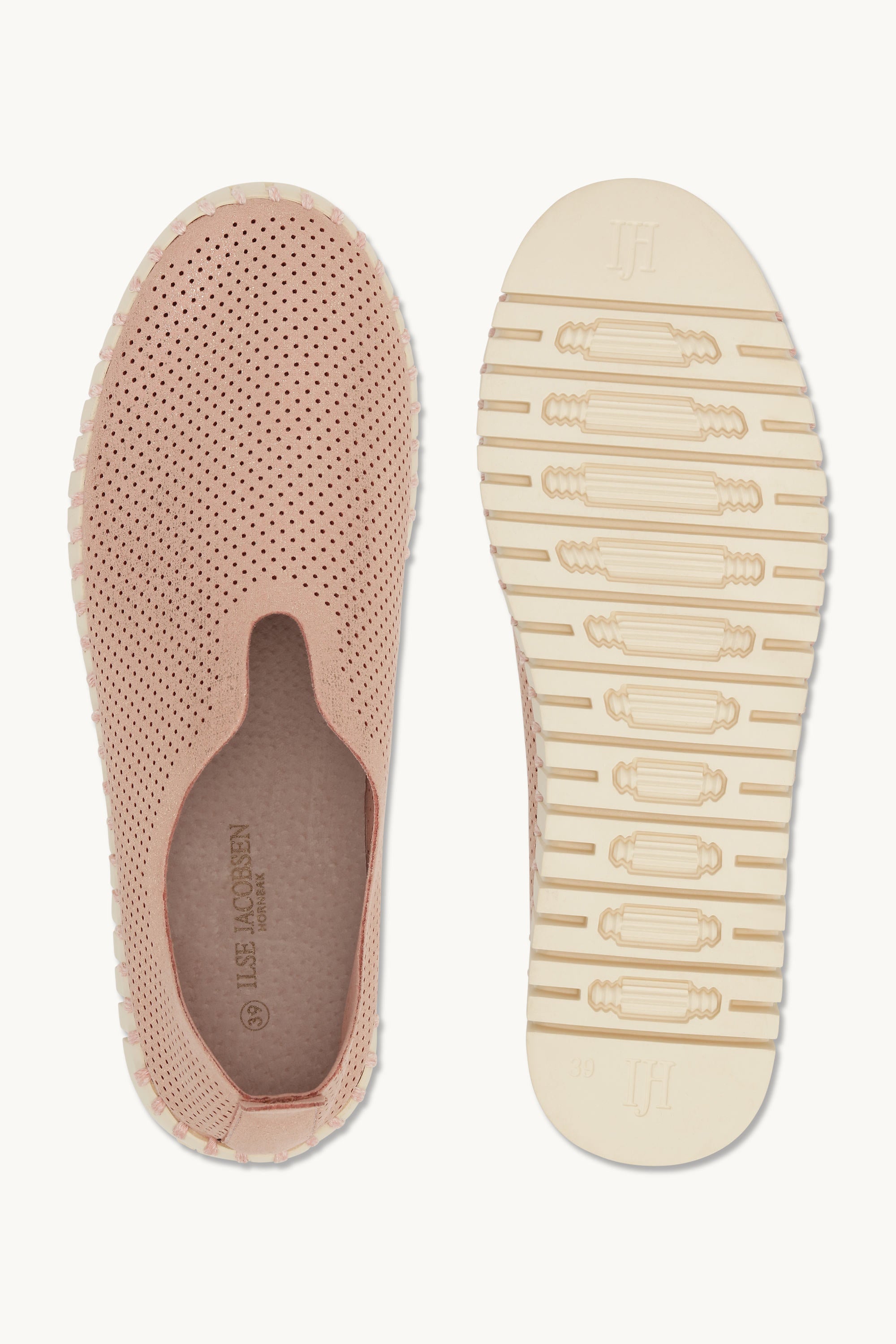 Tulip Plattformsko Glitter - Adobe Rose Pearled Ivory