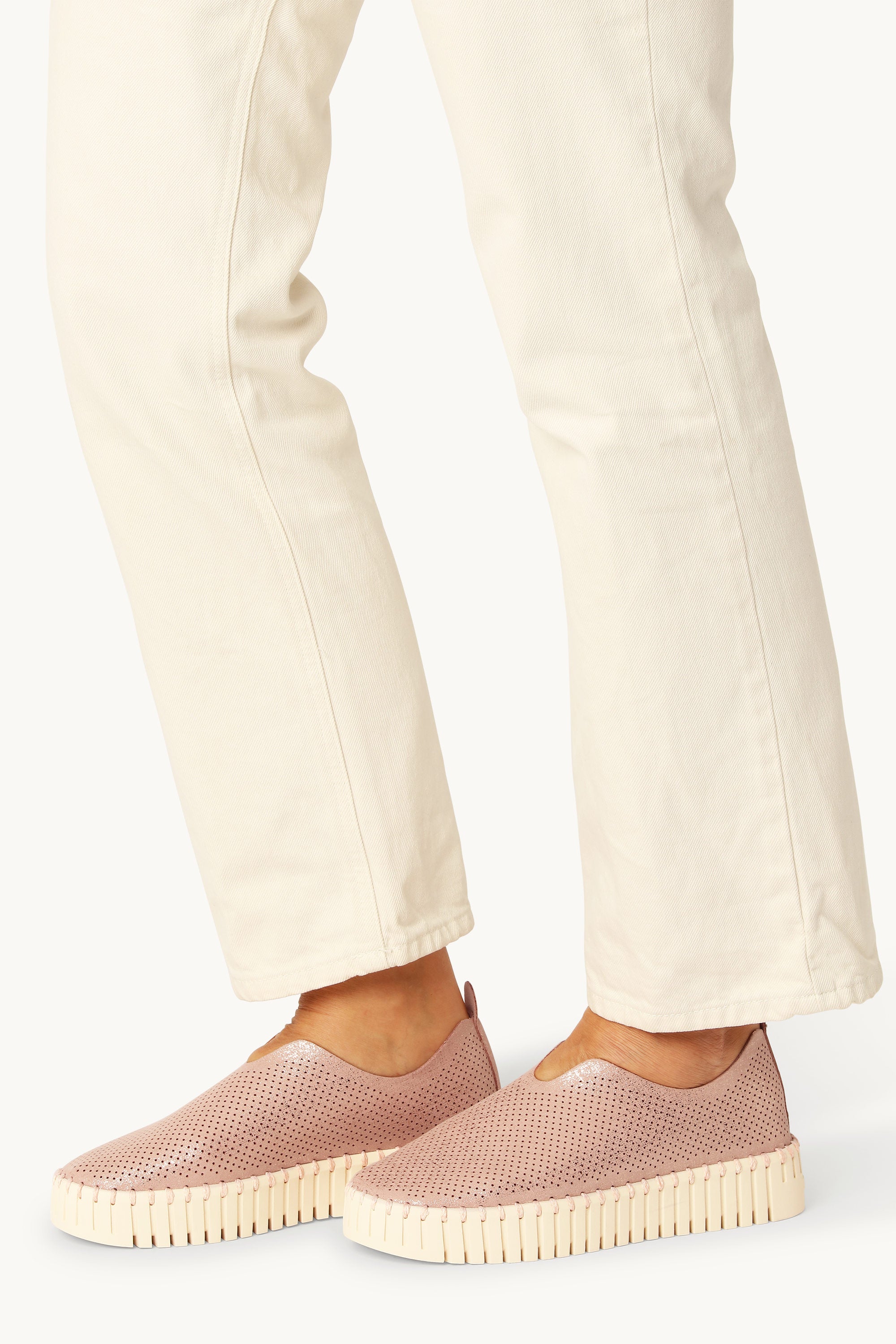 Tulip Plattformsko Glitter - Adobe Rose Pearled Ivory