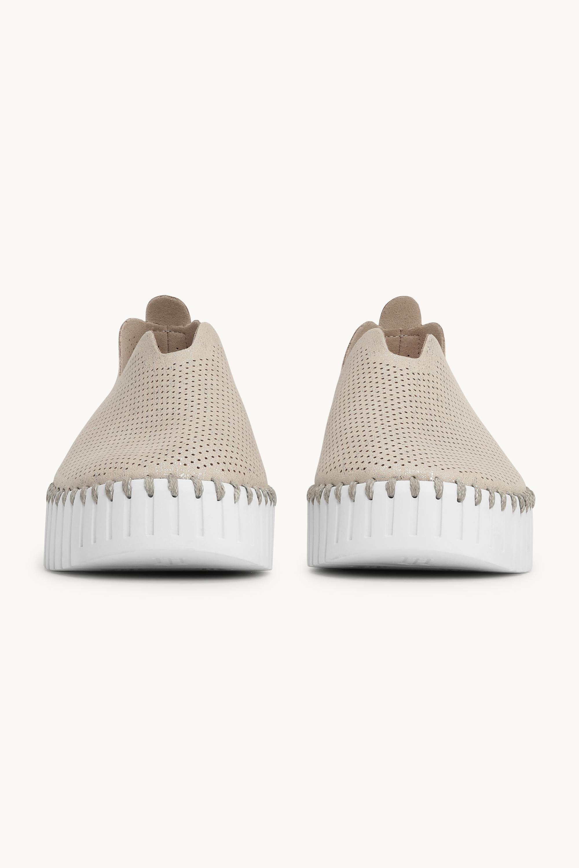 Tulip Plattformsko Glitter - Silver White