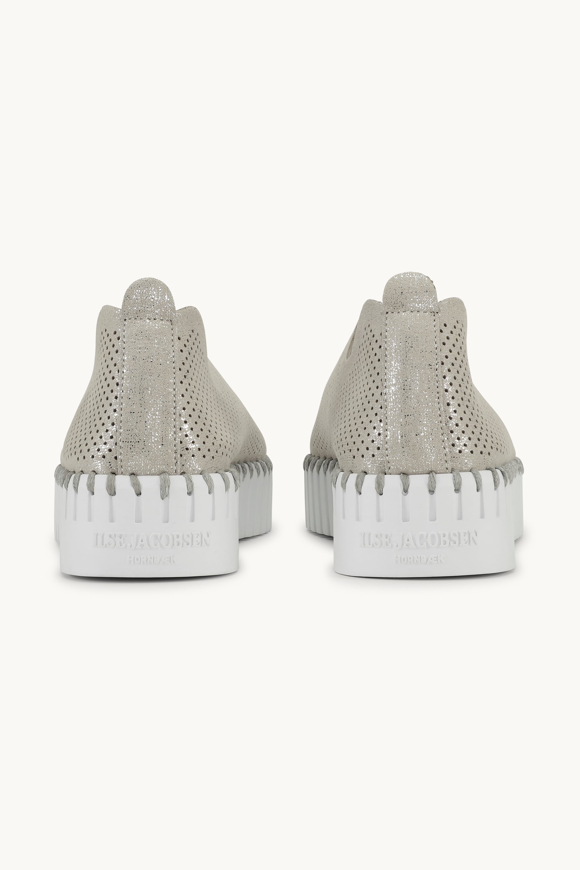 Tulip Plattformsko Glitter - Silver White